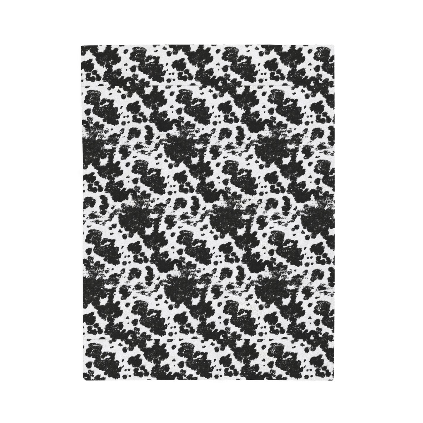 Cowhide Velveteen Plush Blanket | Soft, Rustic, Luxurious and Comforting | Available in Multiple Sizes
