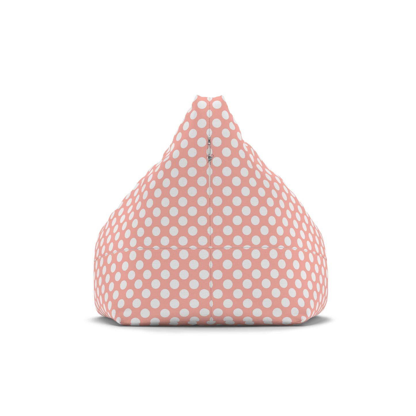 Pastel Polka Dot Bean Bag Chair Cover - Soft Polyester Slipcover with Secure Zip - Fits Various Sizes