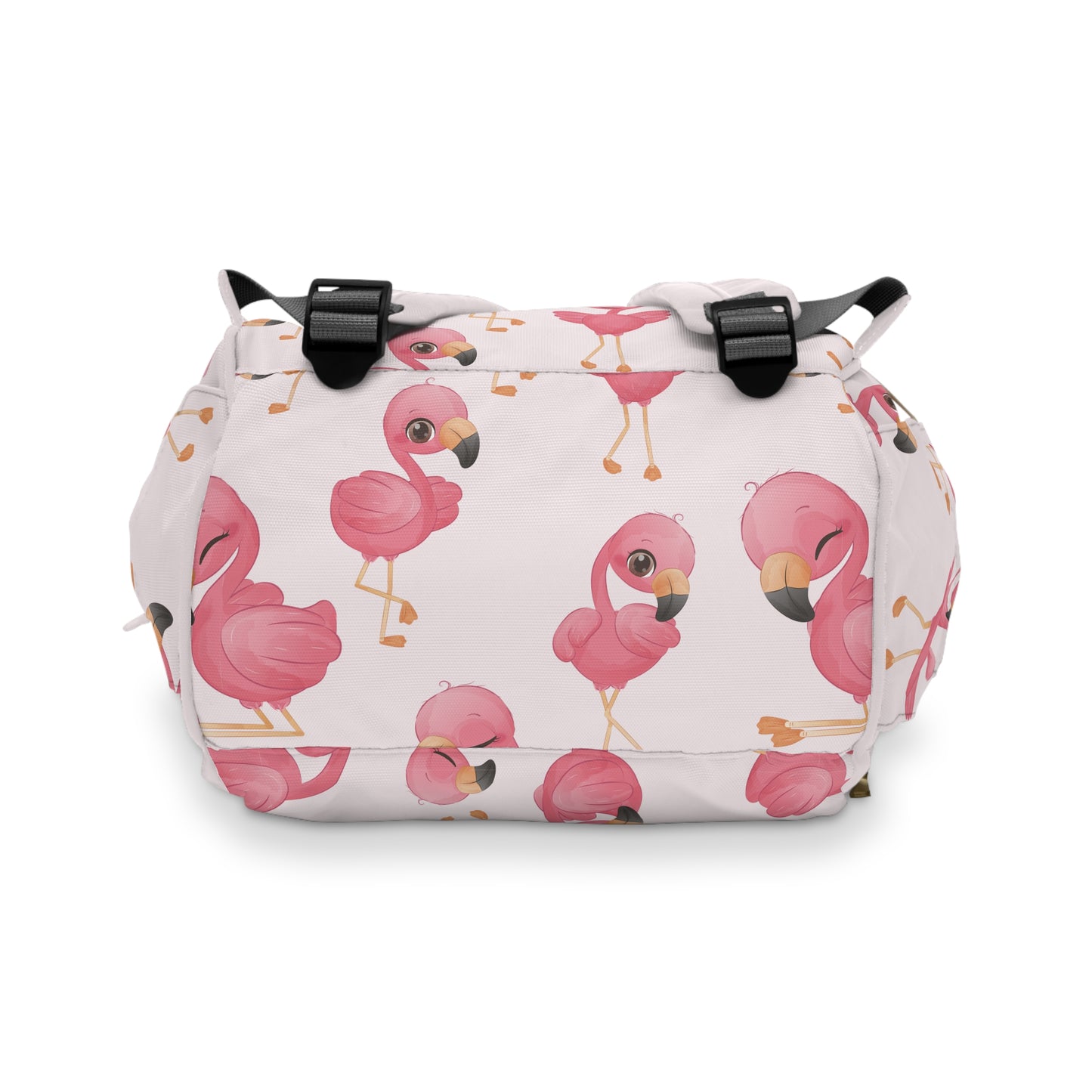 Flamingo Diaper Backpack - Playful & Multifunctional Baby Bag with Vibrant Flamingo Motifs, Ideal for Stylish Parents