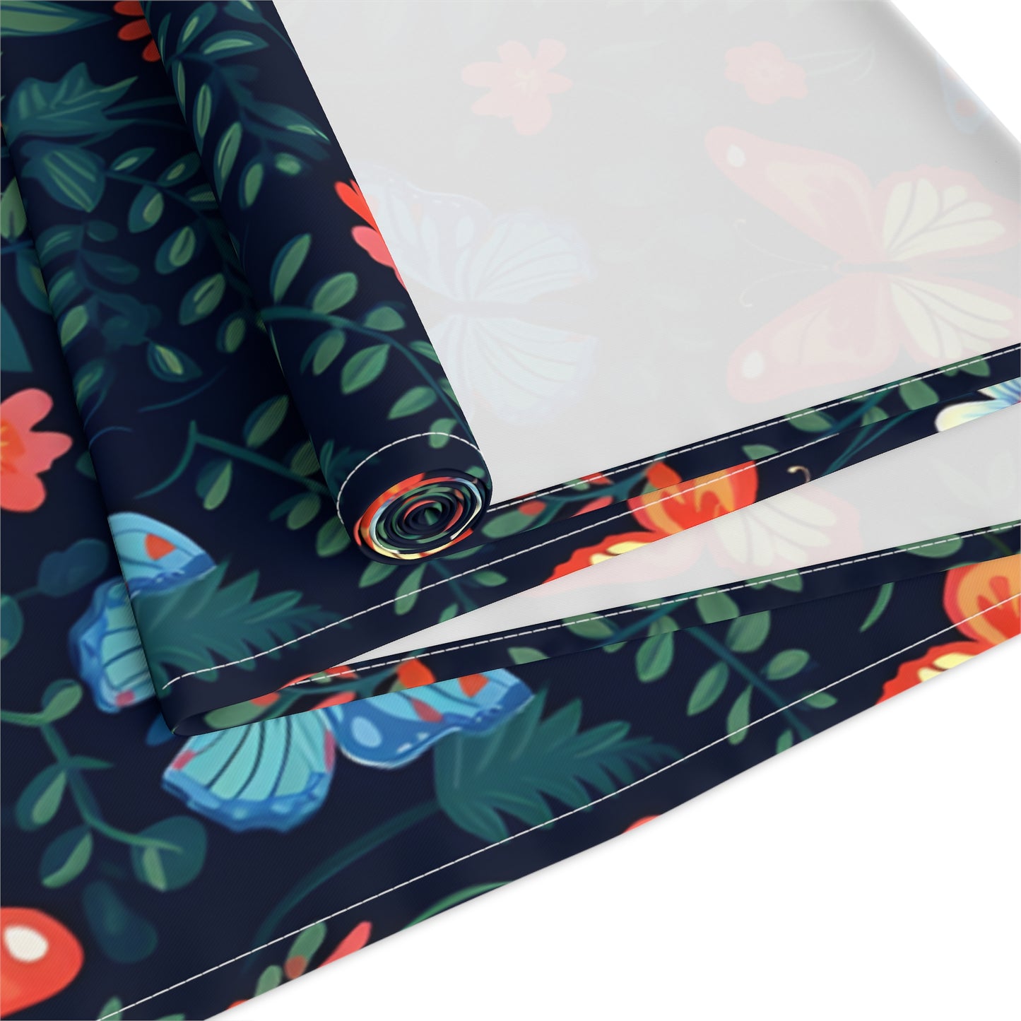Butterfly Table Runner - Vibrant Patterns, Cotton Twill or Polyester - Perfect for Home Decor & Unique Gifts