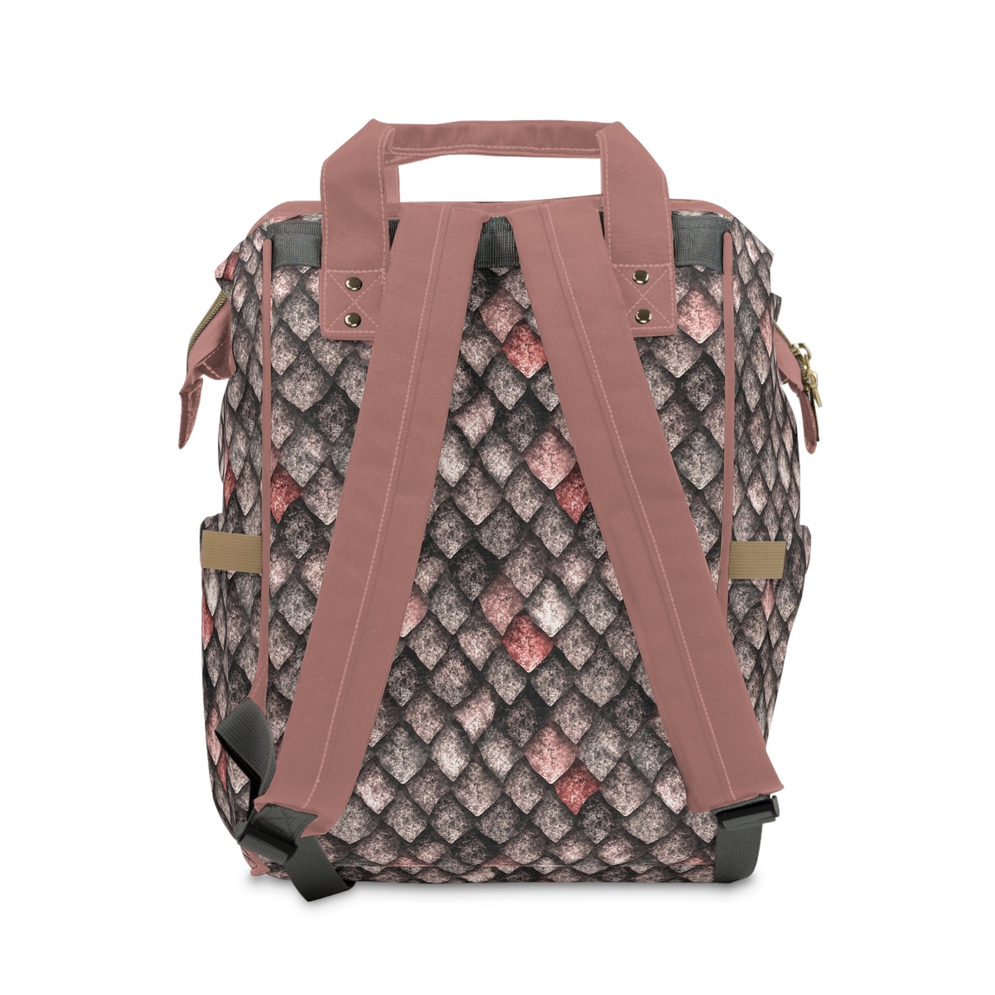 Dragon Scale Diaper Backpack - Durable & Magical Baby Bag with Shimmering Scale Patterns, Perfect for Fantasy-Loving Families