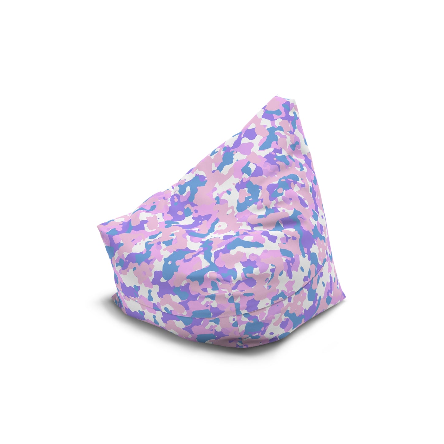 Camouflage Bean Bag Chair Cover - Durable Polyester, Locking Zipper, 2 Sizes Camo Bean Bag Cover