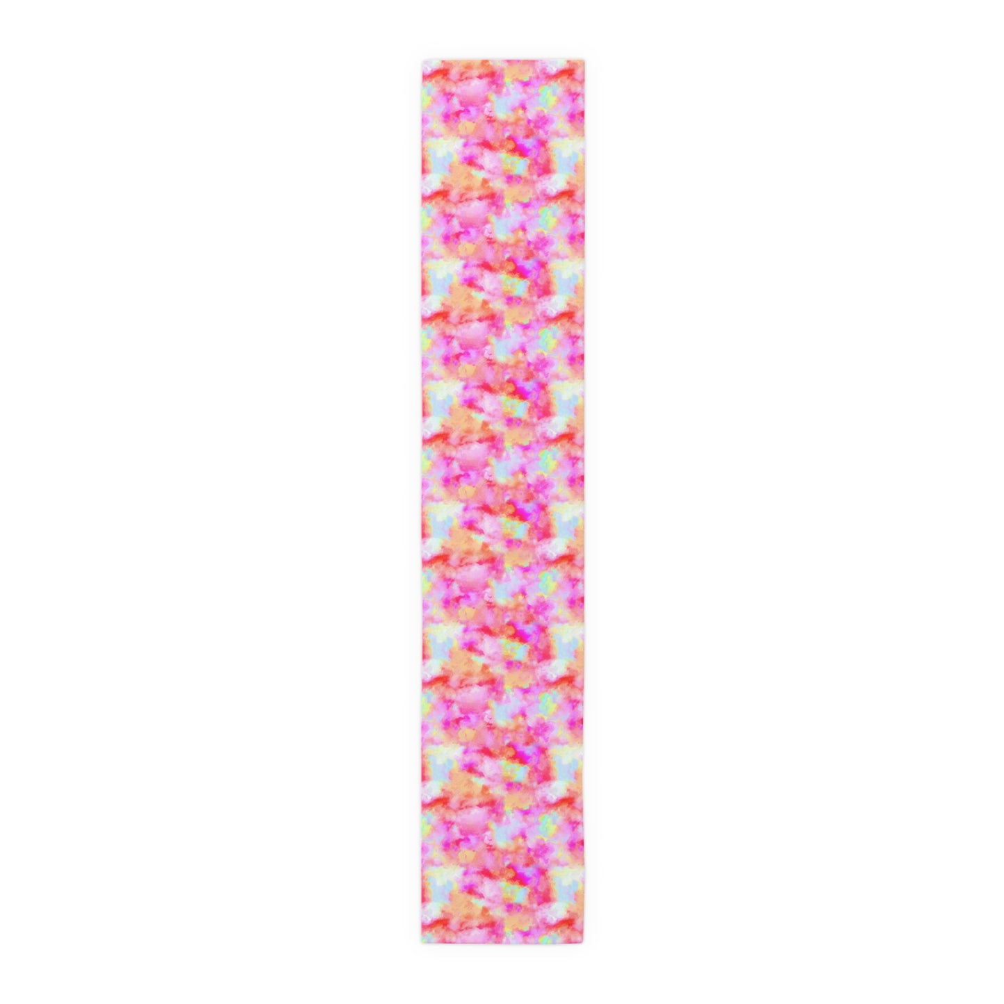 Tie-Dye Table Runner - Vivid Colors, Cotton Twill or Polyester - Ideal for Home Decor & Unique Gifts