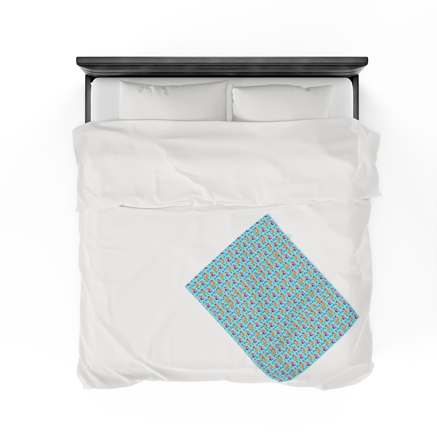 Mermaid Velveteen Plush Blanket | Soft, Mystical, Luxurious and Comforting | Available in Multiple Sizes