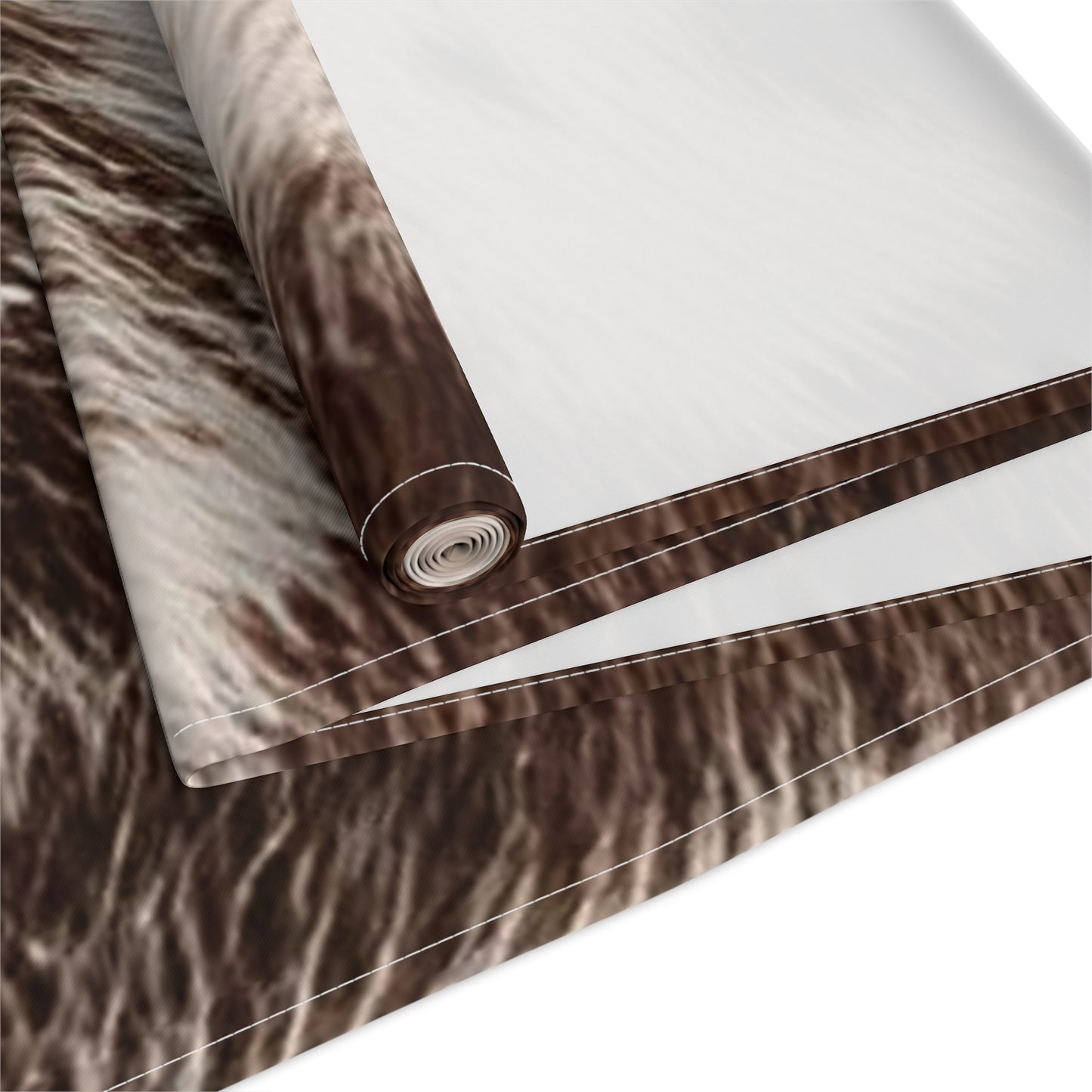 Cowhide Print Table Runner - Rustic Elegance, Cotton Twill or Polyester - Perfect for Western & Luxurious Home Decor