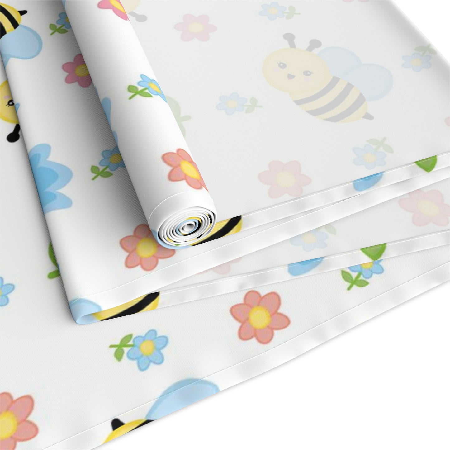 Honey Bee Print Table Runner - Buzzing with Charm - Perfect for Nature Lovers Homes
