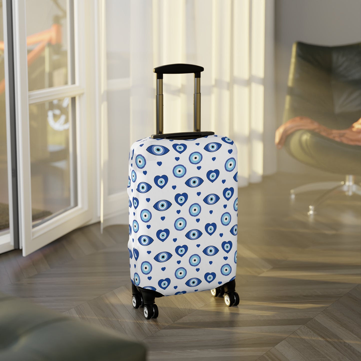 Evil Eye Luggage Cover - Stylish Evil Eye Suitcase Protector