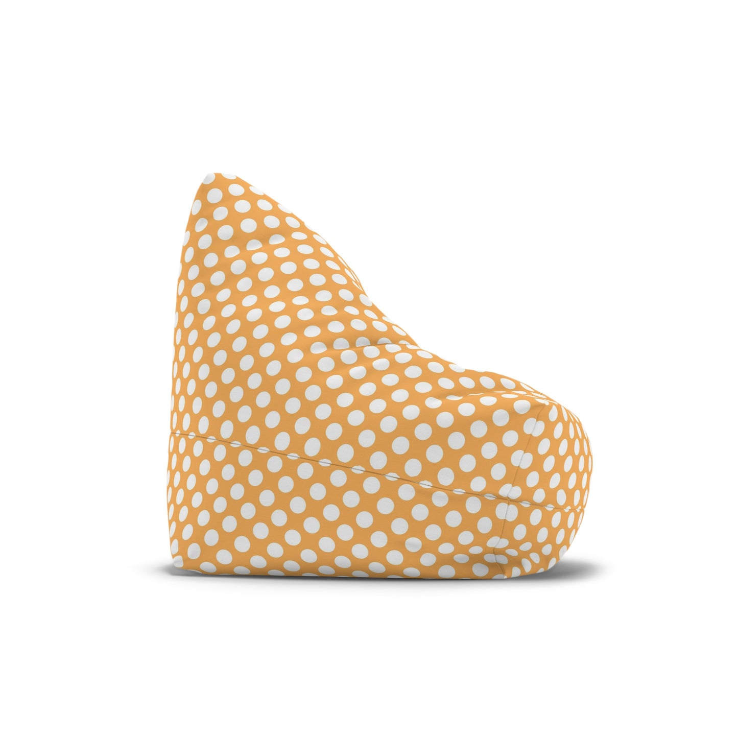 Pastel Polka Dot Bean Bag Chair Cover - Soft Polyester Slipcover with Secure Zip - Fits Various Sizes