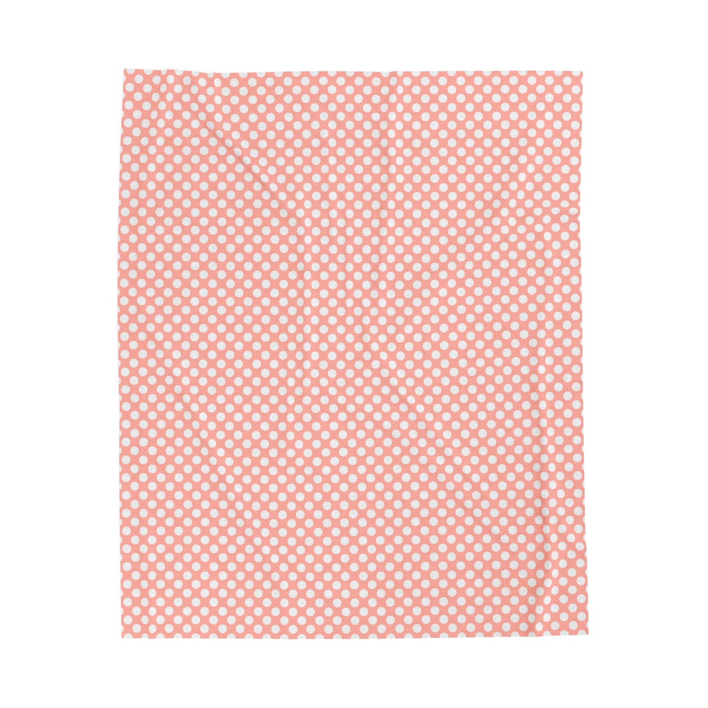 Pastel Polka Dot Velveteen Plush Blanket | Soft, Playful, Luxurious and Comforting | Available in Multiple Sizes