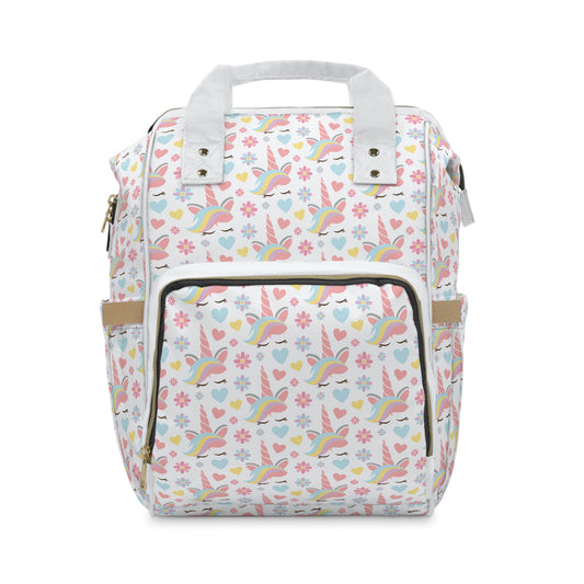 Multifunctional Unicorn Diaper Backpack - Magical Storage Solution for Busy Parents