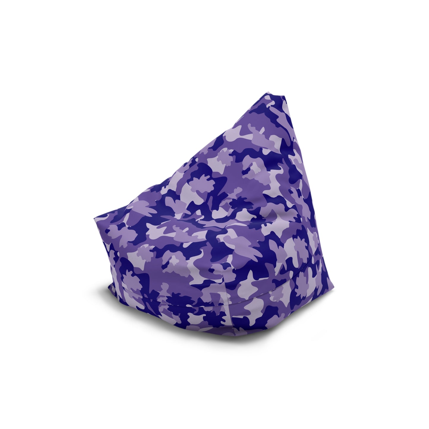 Camouflage Bean Bag Chair Cover - Durable Polyester, Locking Zipper, 2 Sizes Camo Bean Bag Cover