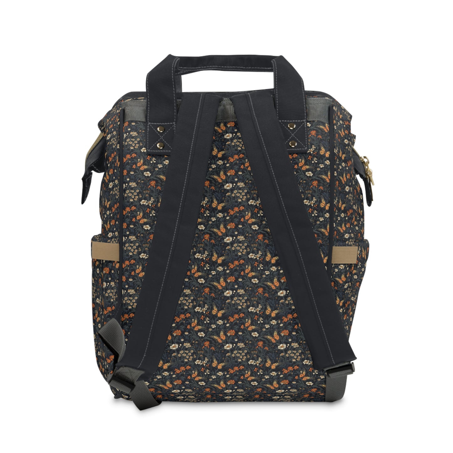 Elegant Butterfly Diaper Backpack - Lightweight & Durable Nylon Baby Bag with Beautiful Butterfly Motifs, Ideal for On-The-Go Parents