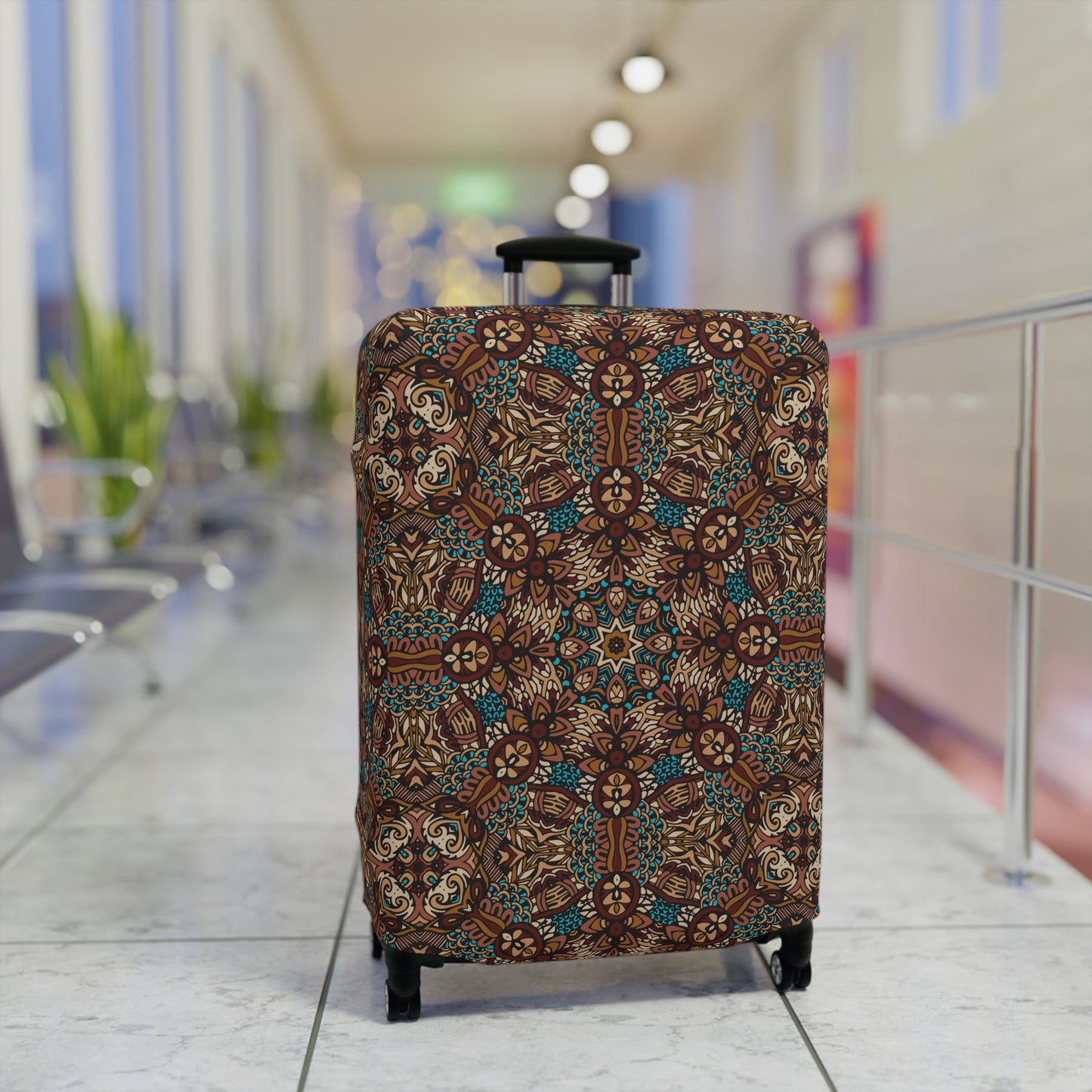 Mandala Luggage Cover - Stylish Mandala Suitcase Protector