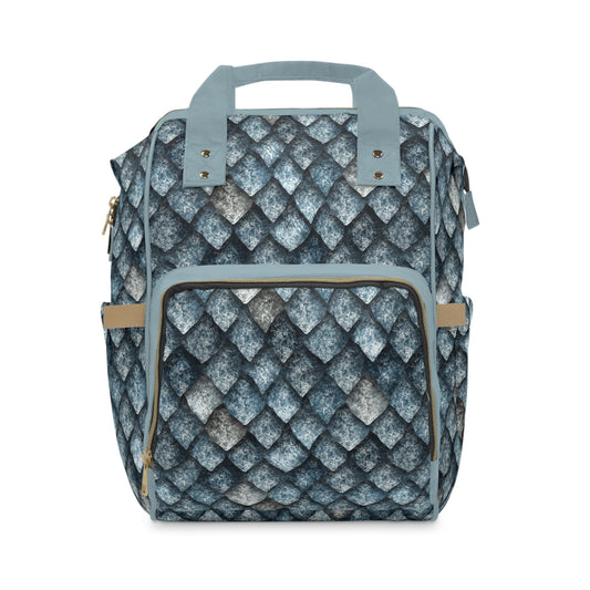Dragon Scale Diaper Backpack - Durable & Magical Baby Bag with Shimmering Scale Patterns, Perfect for Fantasy-Loving Families