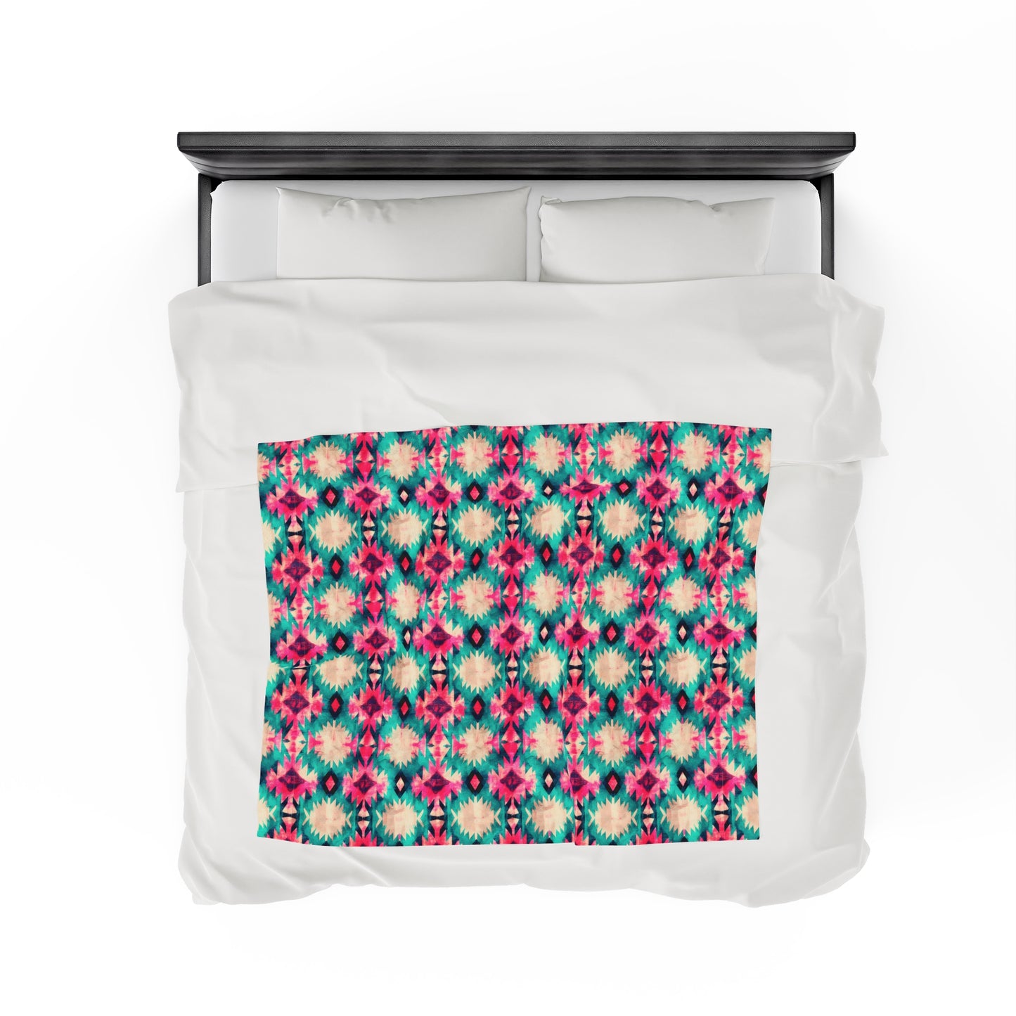 Aztec Velveteen Plush Blanket | Soft, Luxurious, Cultural, and Comforting | Available in Multiple Sizes