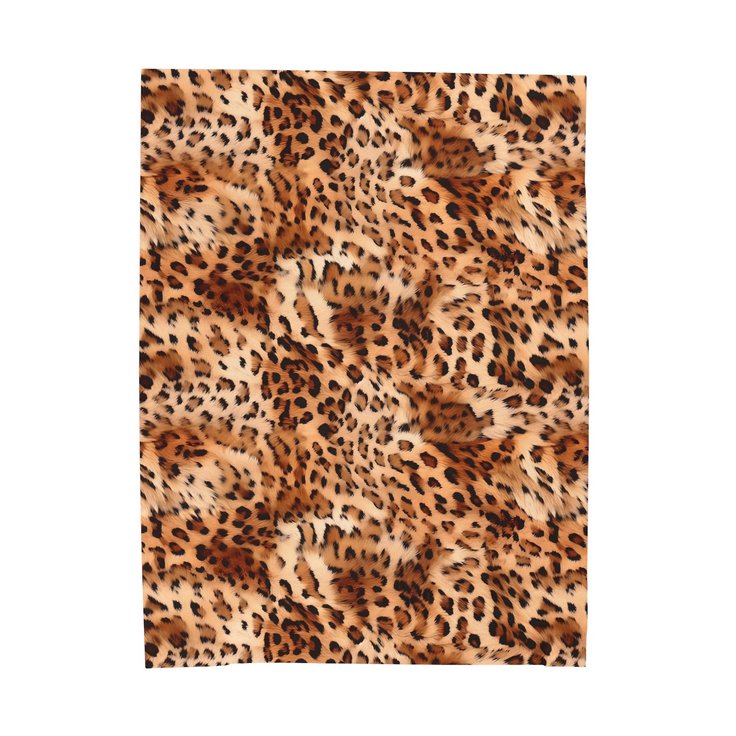 Leopard Velveteen Plush Blanket | Soft, Exotic, Luxurious and Comforting | Available in Multiple Sizes