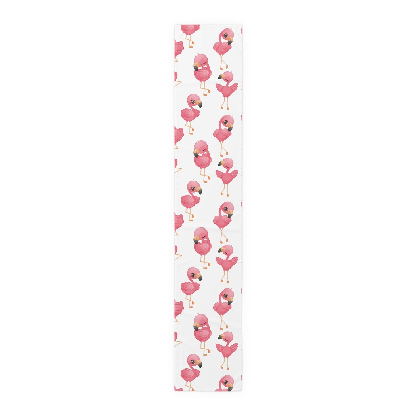 Flamingo Print Table Runner - Vibrant Elegance, Cotton Twill or Polyester - Perfect for Tropical Home Decor
