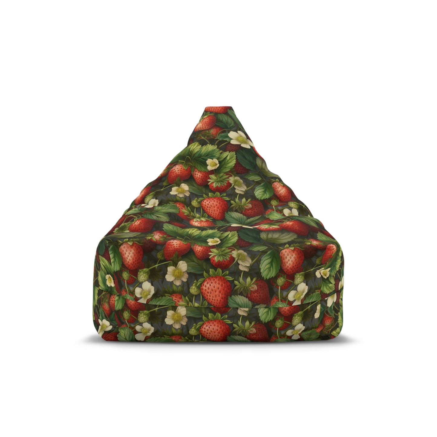 Strawberry Print Bean Bag Chair Cover - Sweet & Durable Polyester Slipcover