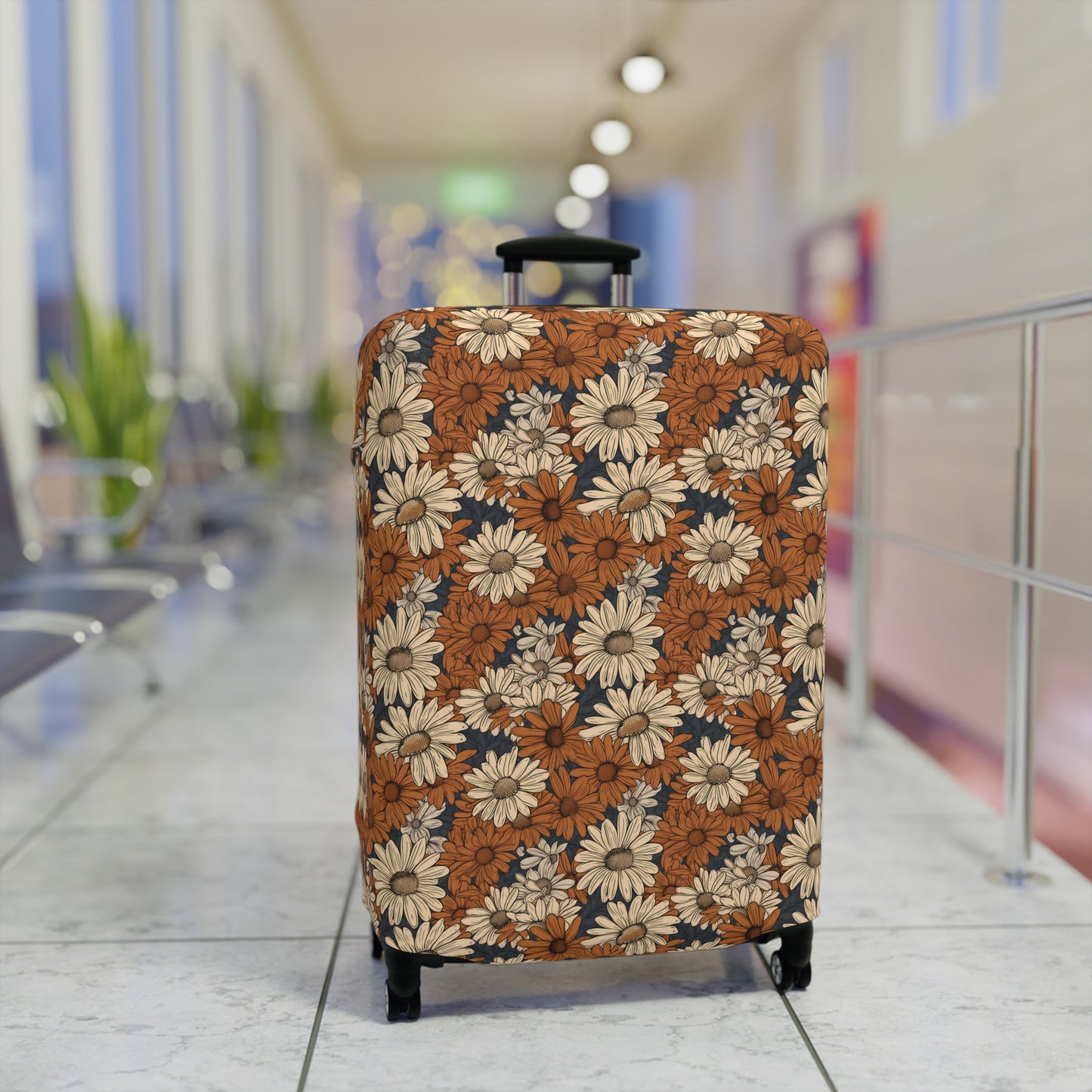 Daisy Luggage Cover - Daisy Floral Suitcase Protector