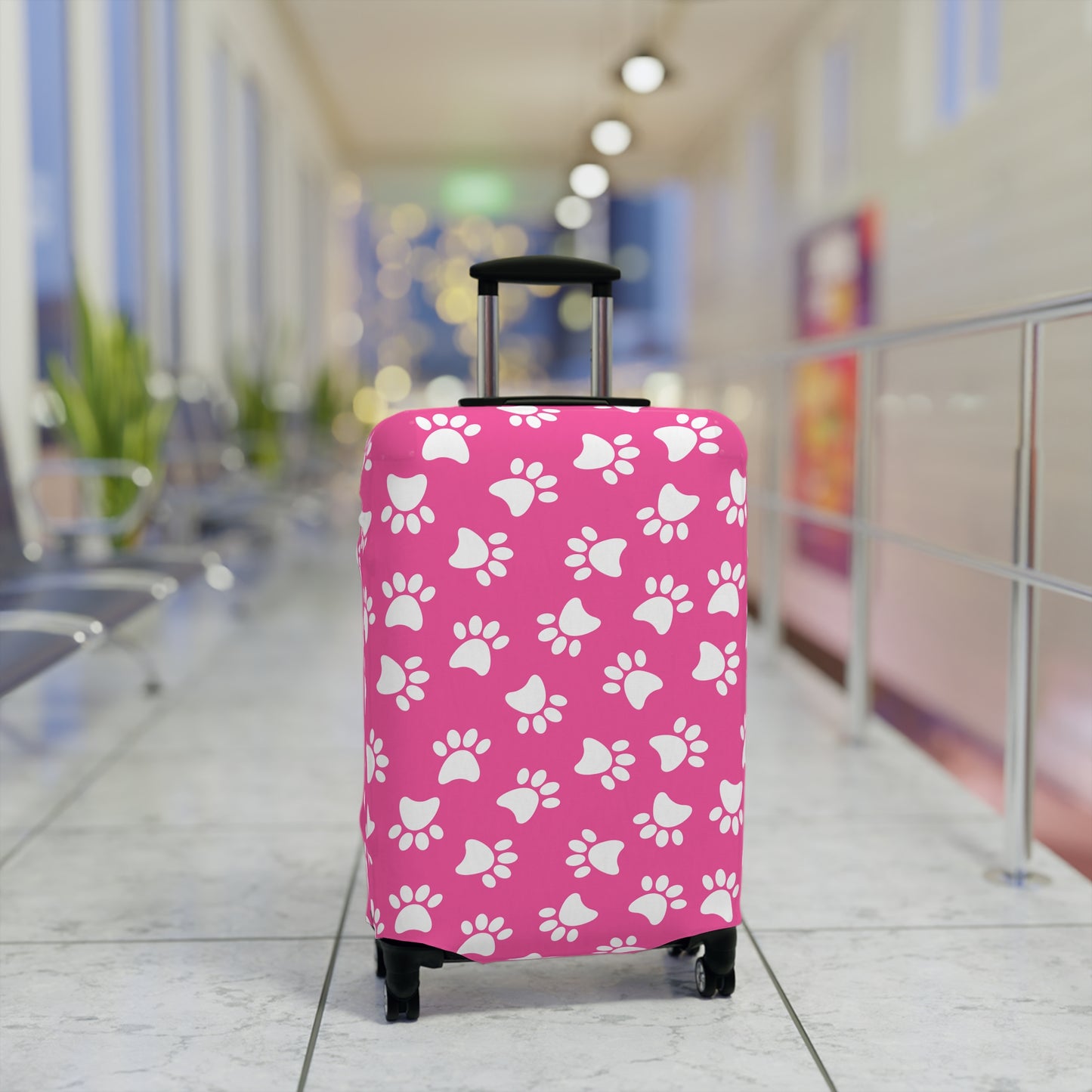 Paw Print Luggage Cover - Stylish Paw Print Suitcase Protector