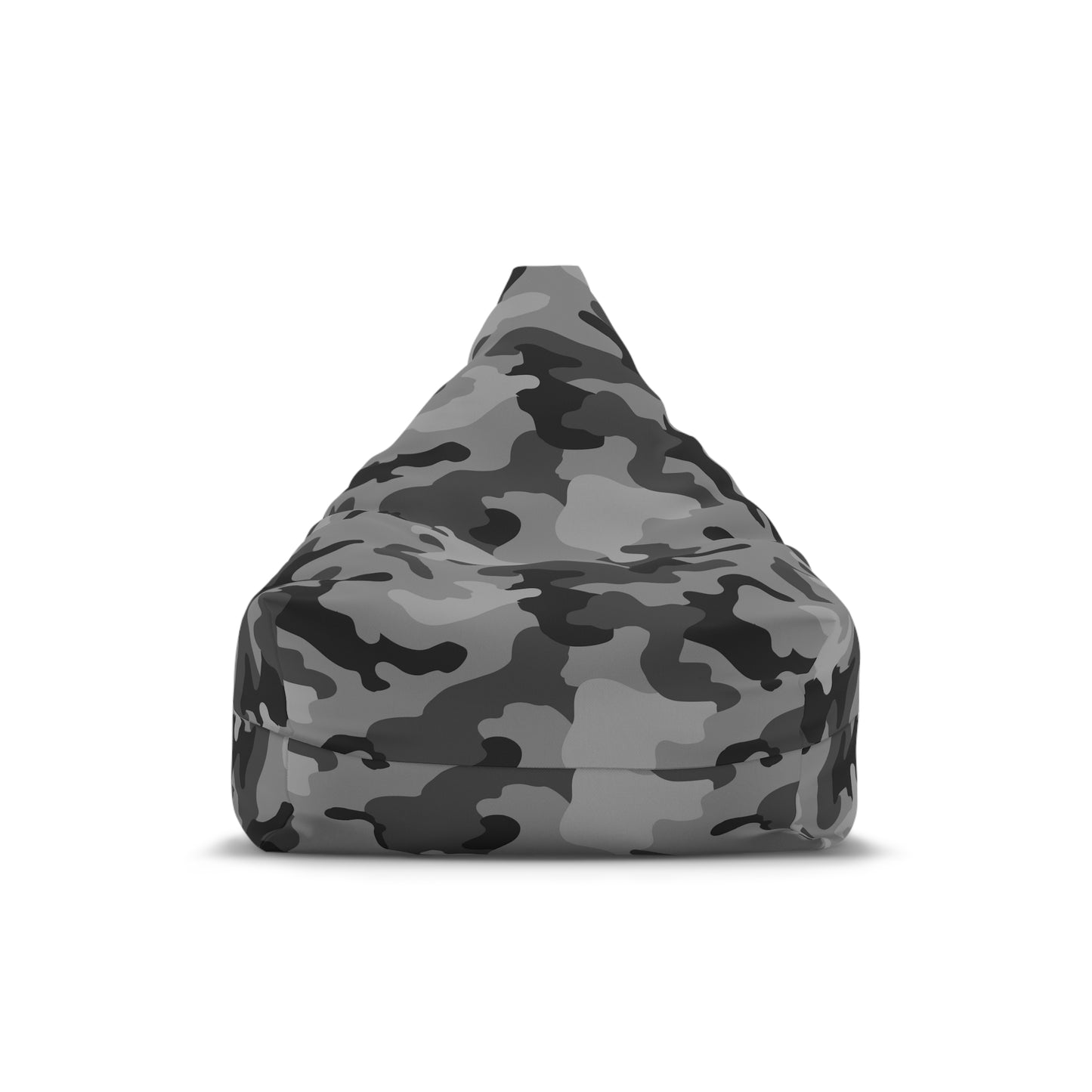 Camouflage Bean Bag Chair Cover - Durable Polyester, Locking Zipper, 2 Sizes Camo Bean Bag Cover