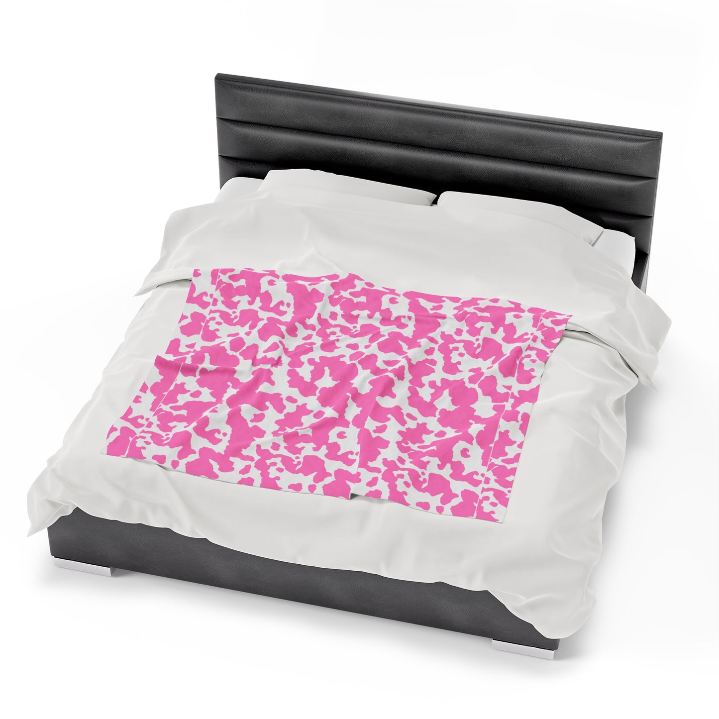 Cowhide Velveteen Plush Blanket | Soft, Rustic, Luxurious and Comforting | Available in Multiple Sizes