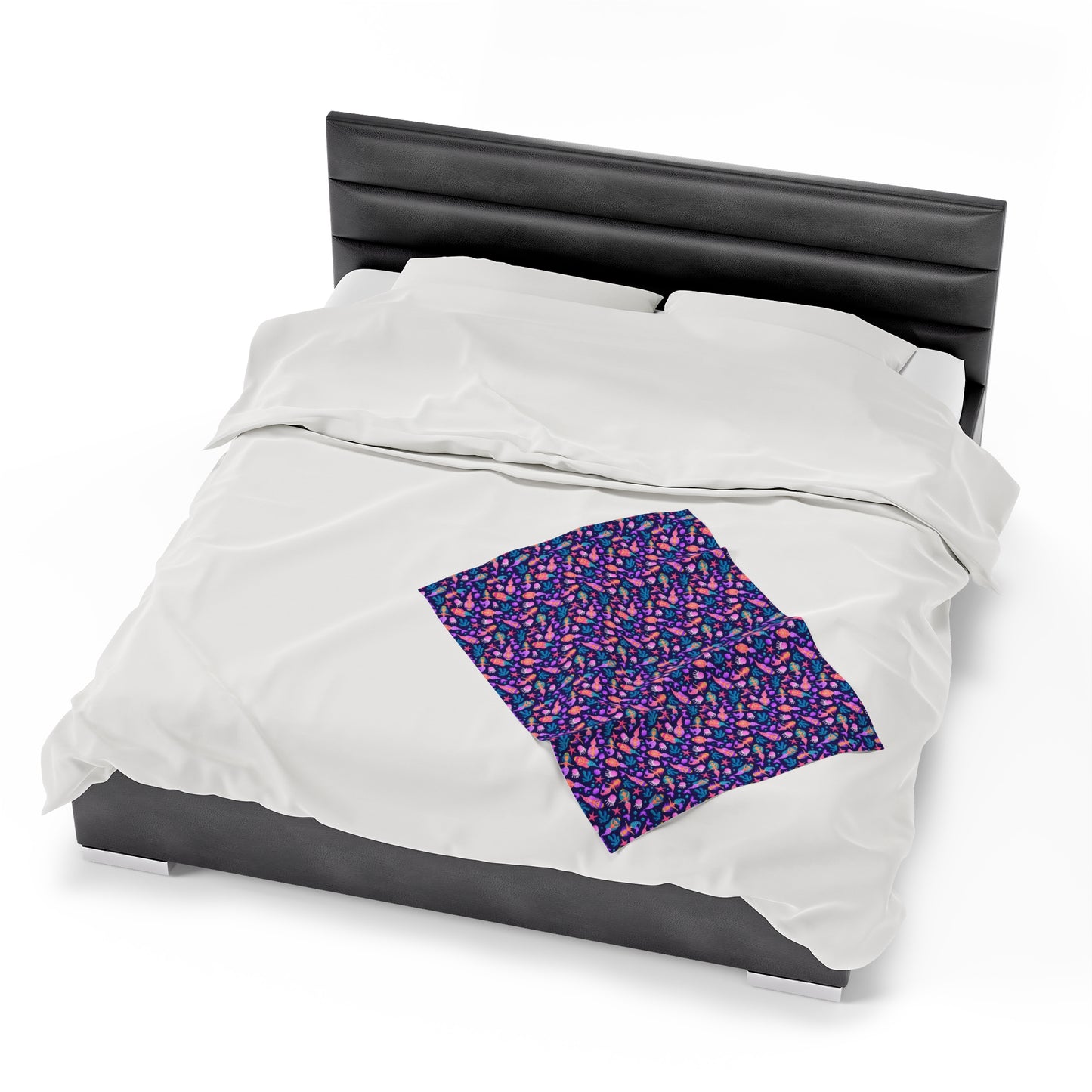 Mermaid Velveteen Plush Blanket | Soft, Mystical, Luxurious and Comforting | Available in Multiple Sizes