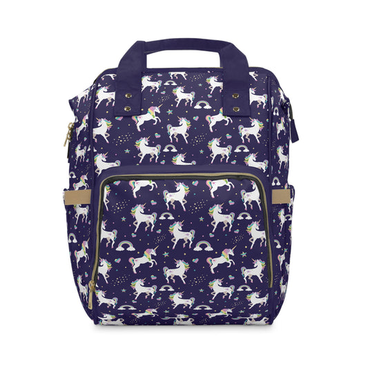 Multifunctional Unicorn Diaper Backpack - Magical Storage Solution for Busy Parents