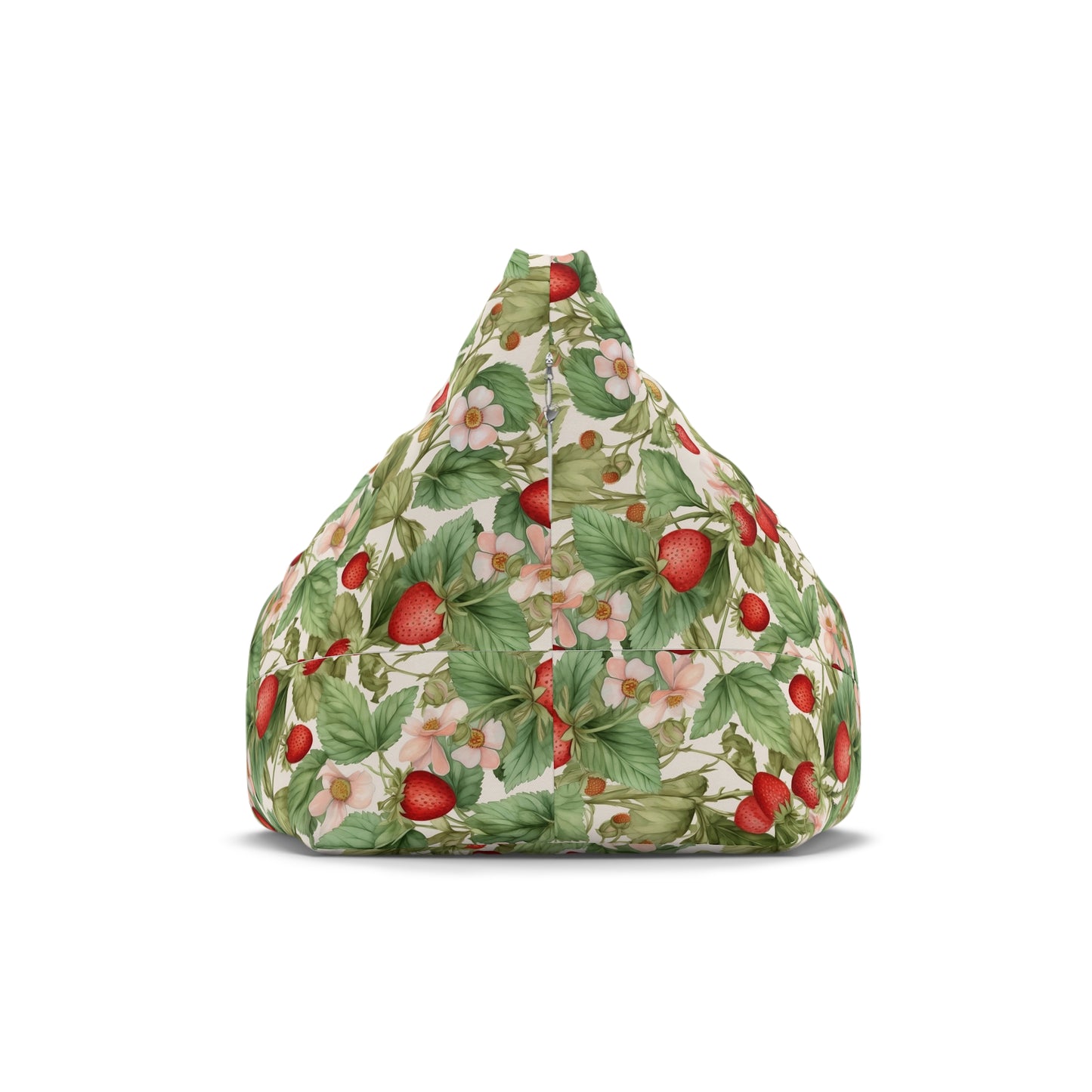 Strawberry Print Bean Bag Chair Cover - Sweet & Durable Polyester Slipcover