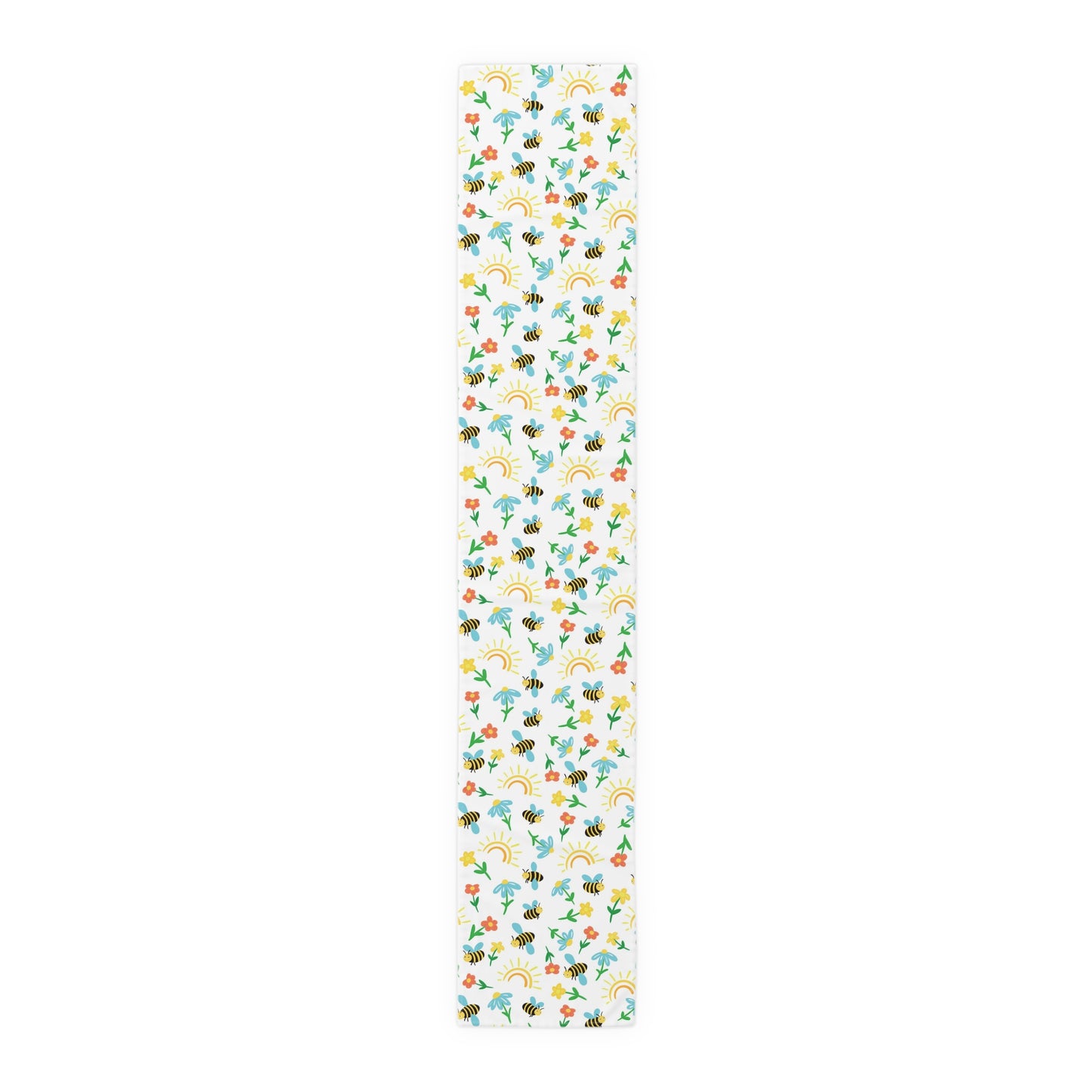 Honey Bee Print Table Runner - Buzzing with Charm - Perfect for Nature Lovers Homes