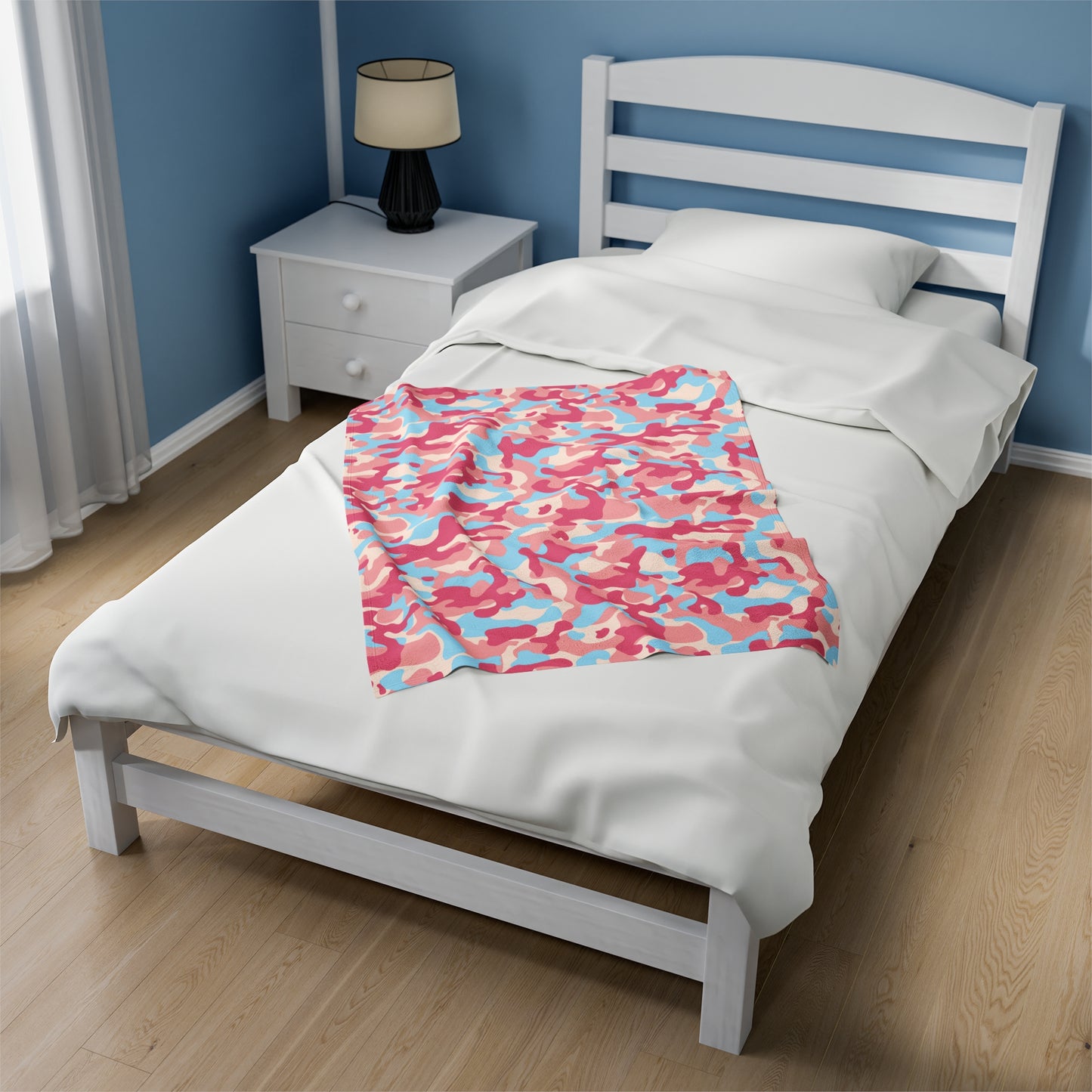 Camouflage Velveteen Plush Blanket | Soft, Rugged, Luxurious and Comforting | Available in Multiple Sizes