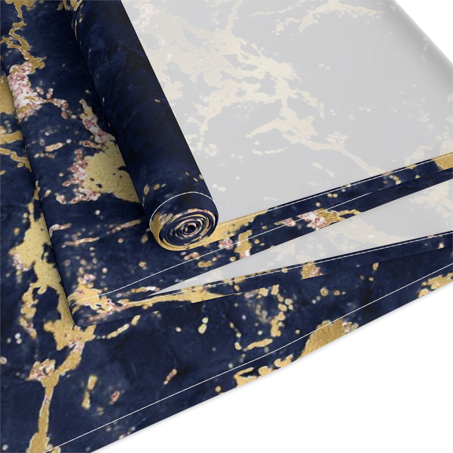 Marble Print Table Runner - Luxurious Elegance, Cotton Twill or Polyester - Perfect for Modern Home Decor