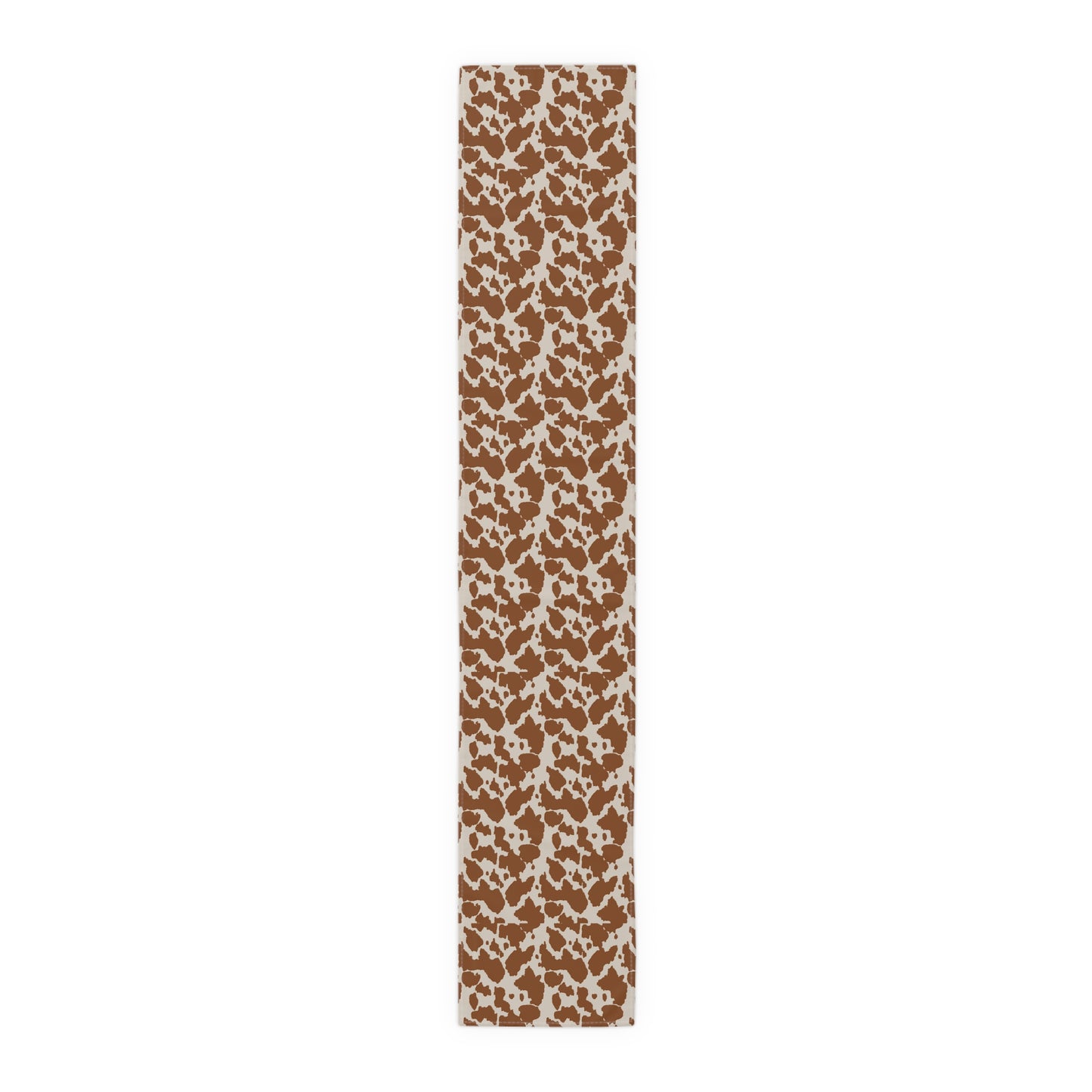 Cowhide Print Table Runner - Rustic Elegance, Cotton Twill or Polyester - Perfect for Western & Luxurious Home Decor