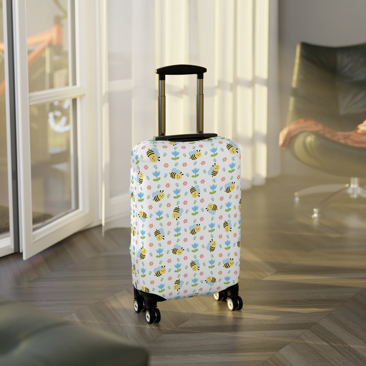 Honey Bee Luggage Cover - Bee Suitcase Cover