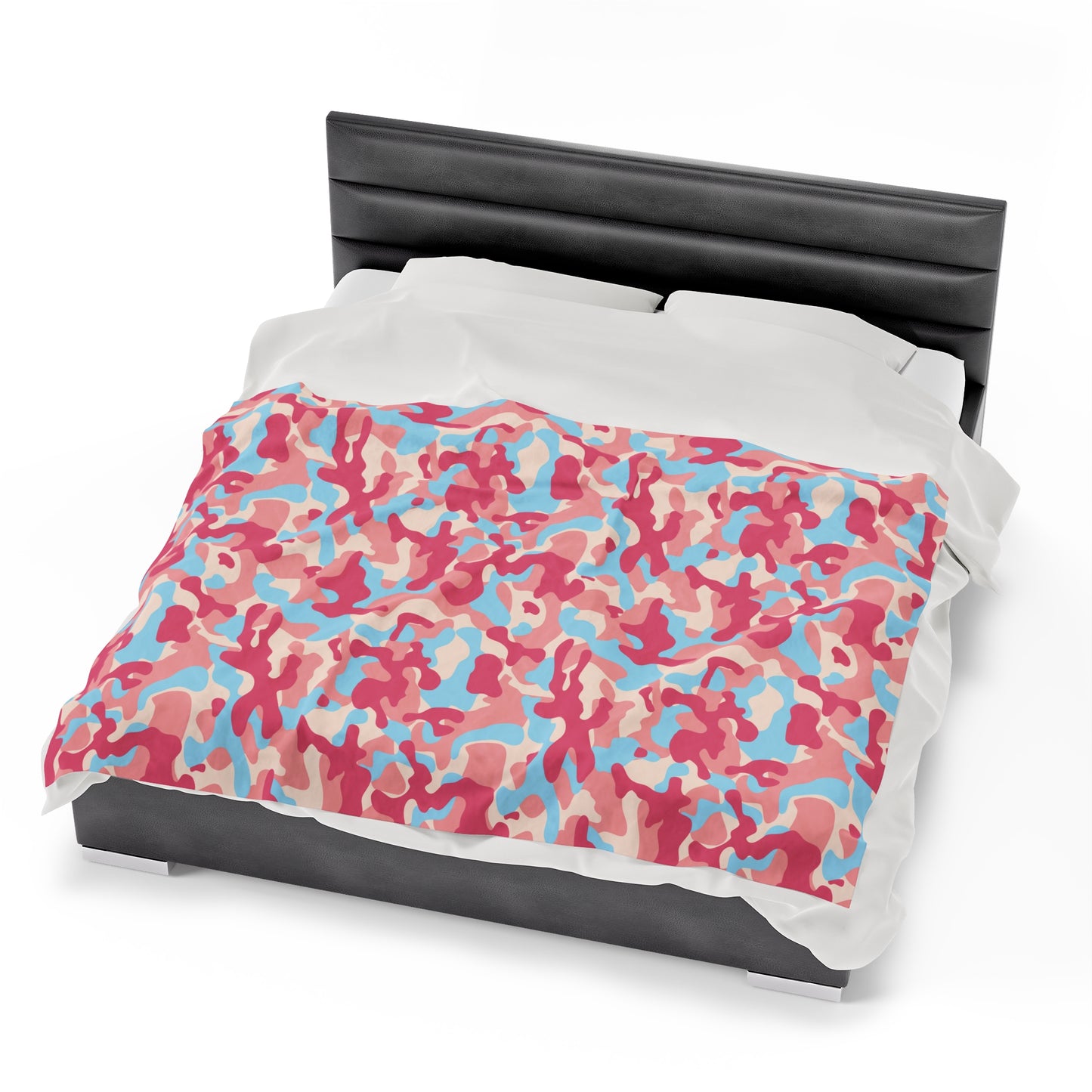 Camouflage Velveteen Plush Blanket | Soft, Rugged, Luxurious and Comforting | Available in Multiple Sizes