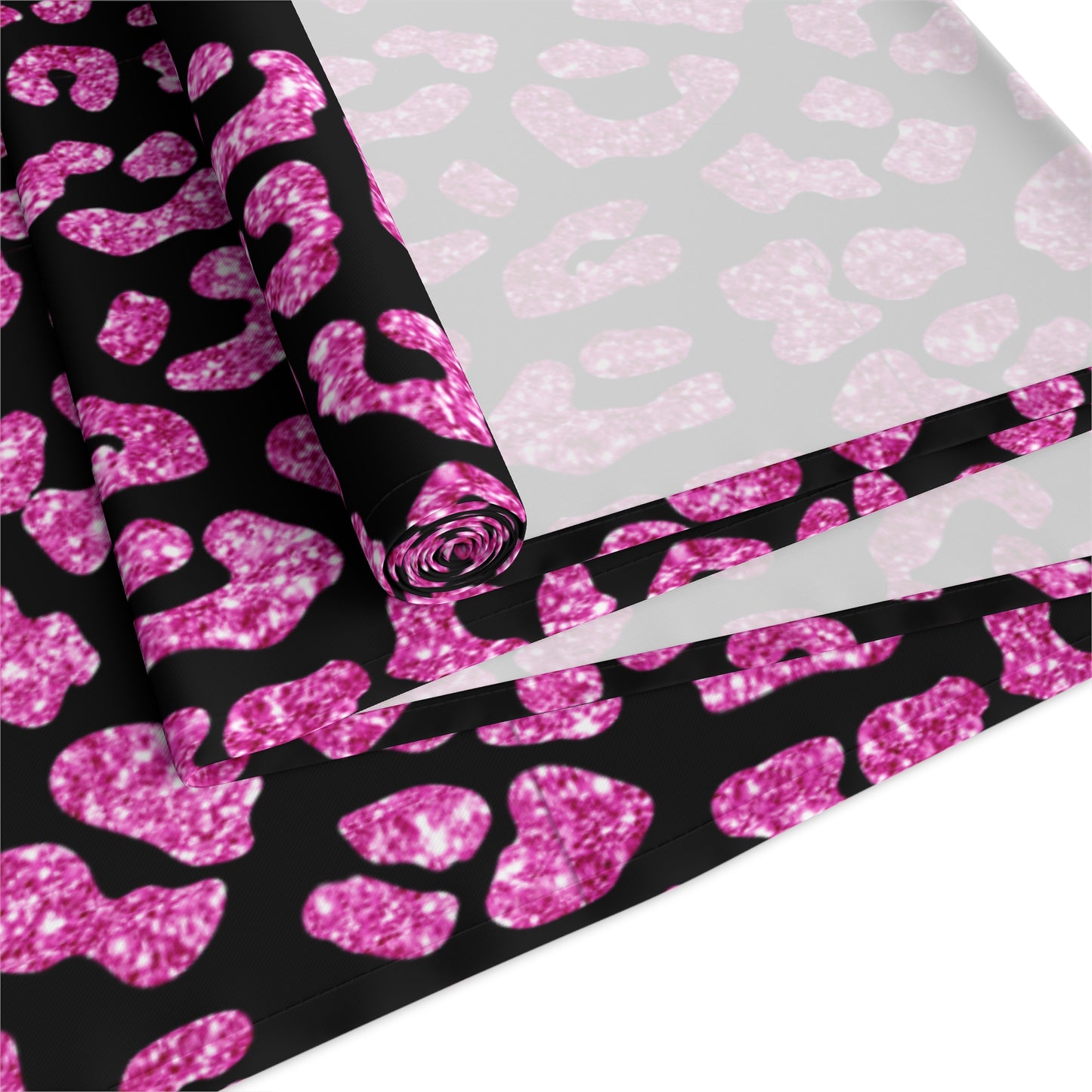 Leopard Print Table Runner - Bold Exotic Elegance, Cotton Twill or Polyester - Perfect for Safari & Glamorous Home Decor