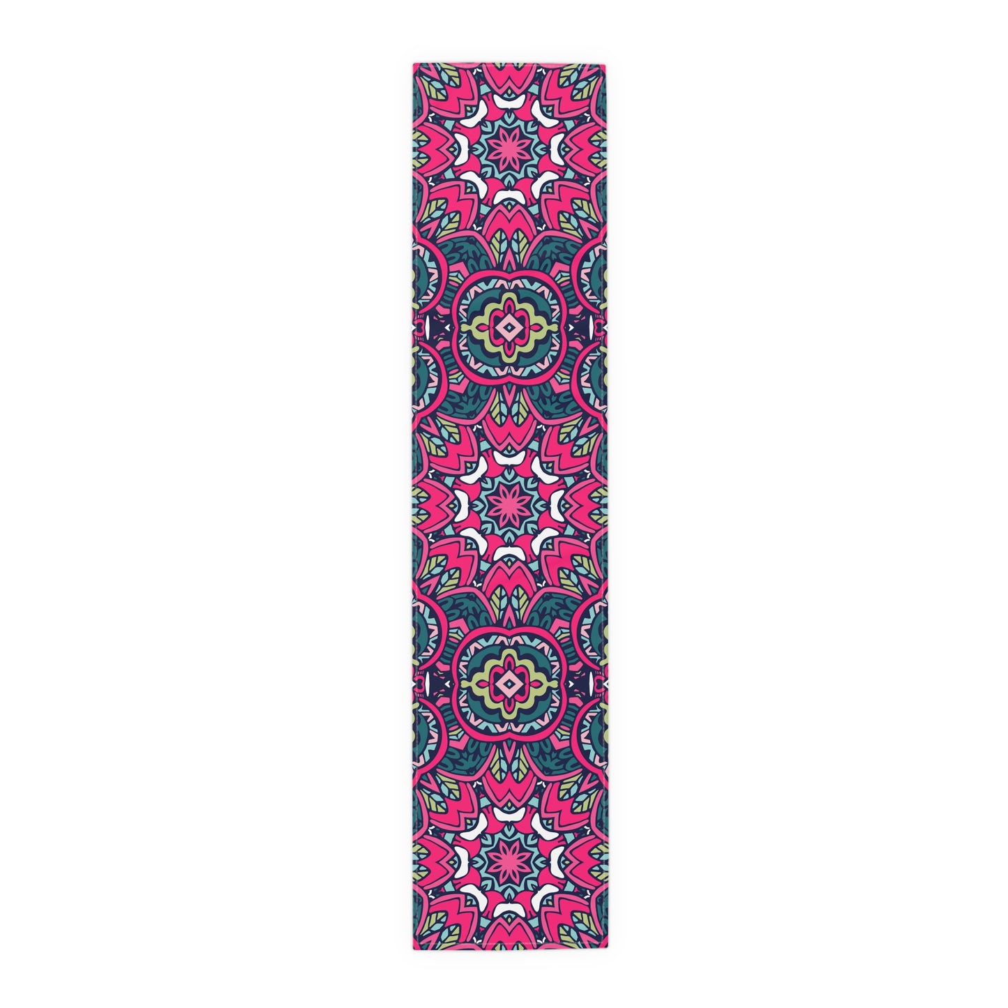 Mandala Print Table Runner - Intricate Patterns, Cotton Twill or Polyester - Ideal for Decorative Home Accents