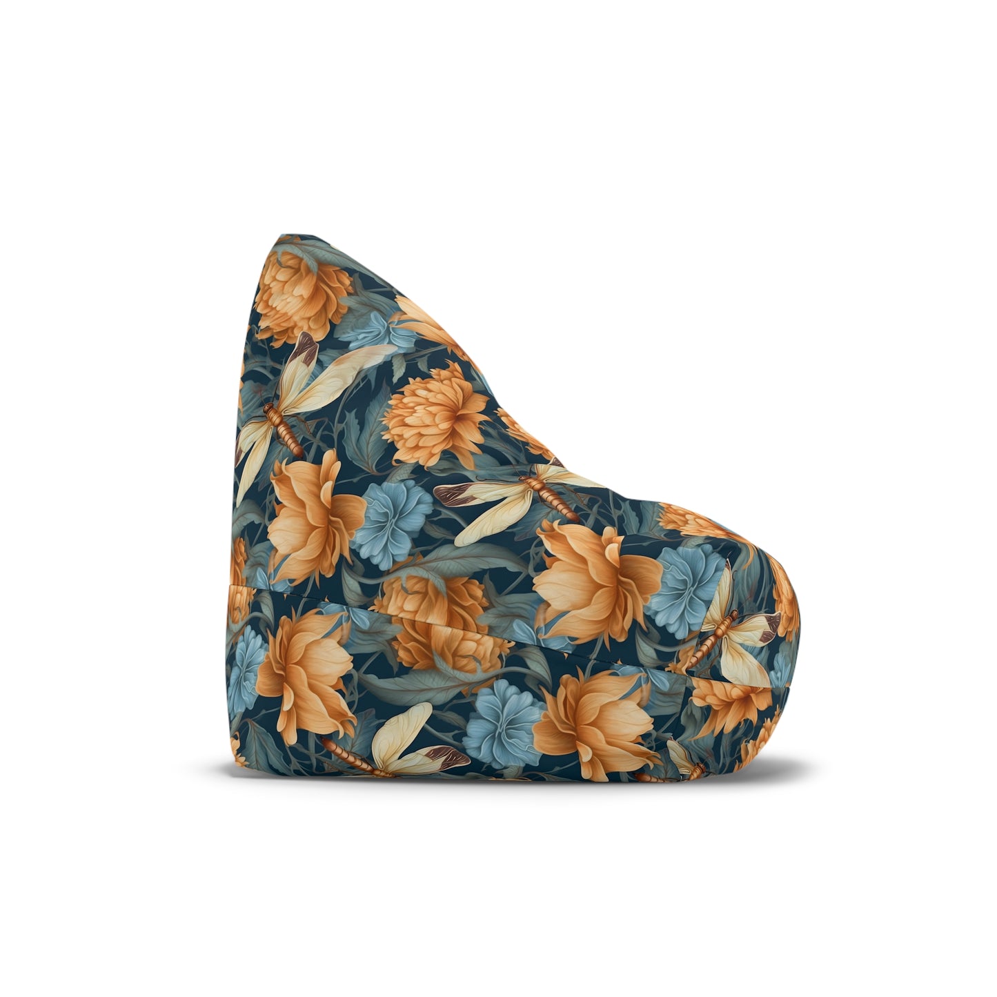 Dragonfly Bean Bag Chair Cover - Whimsical Design Durable Polyester Slipcover
