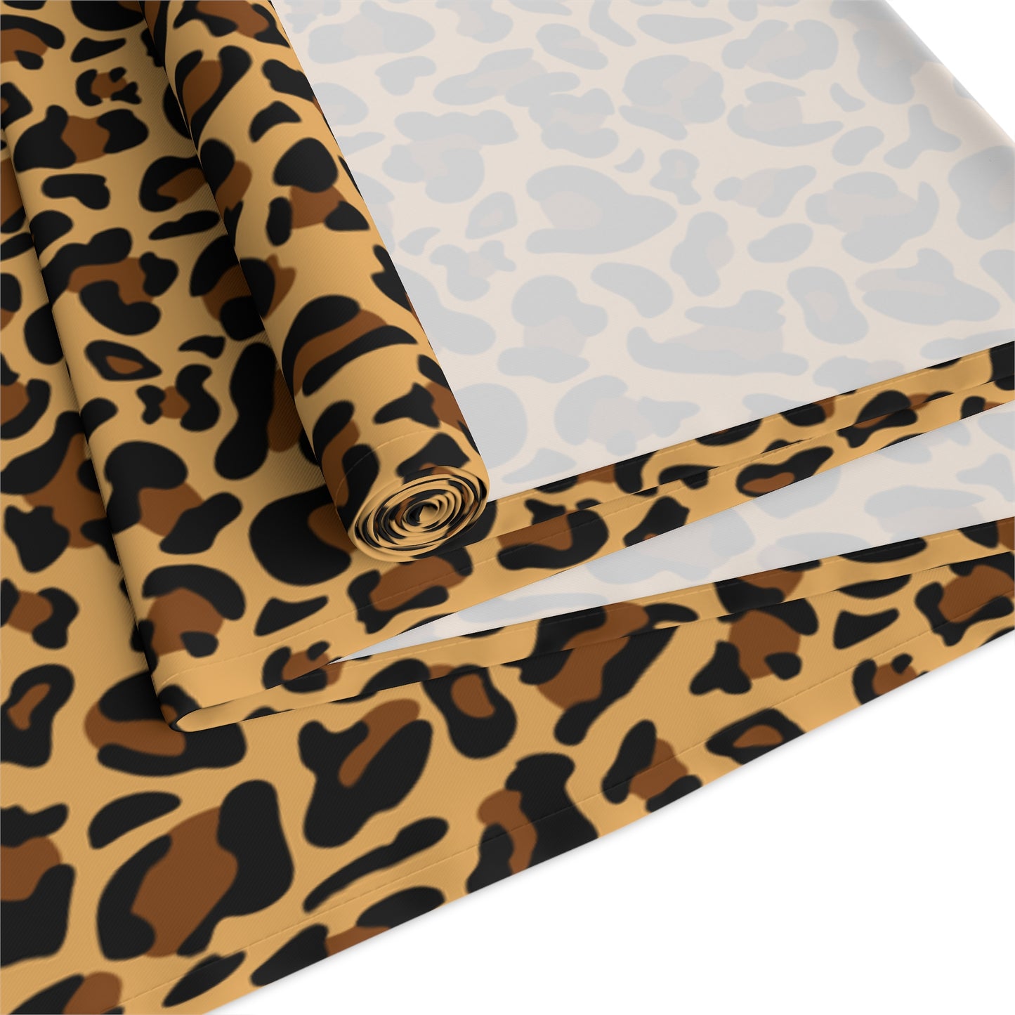 Leopard Print Table Runner - Bold Exotic Elegance, Cotton Twill or Polyester - Perfect for Safari & Glamorous Home Decor