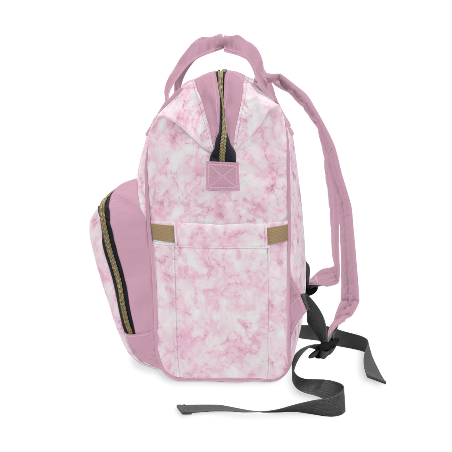Marble Diaper Backpack - Multifunctional & Durable Nappy Bag with Elegant Marble Patterns, Perfect for Stylish Parents