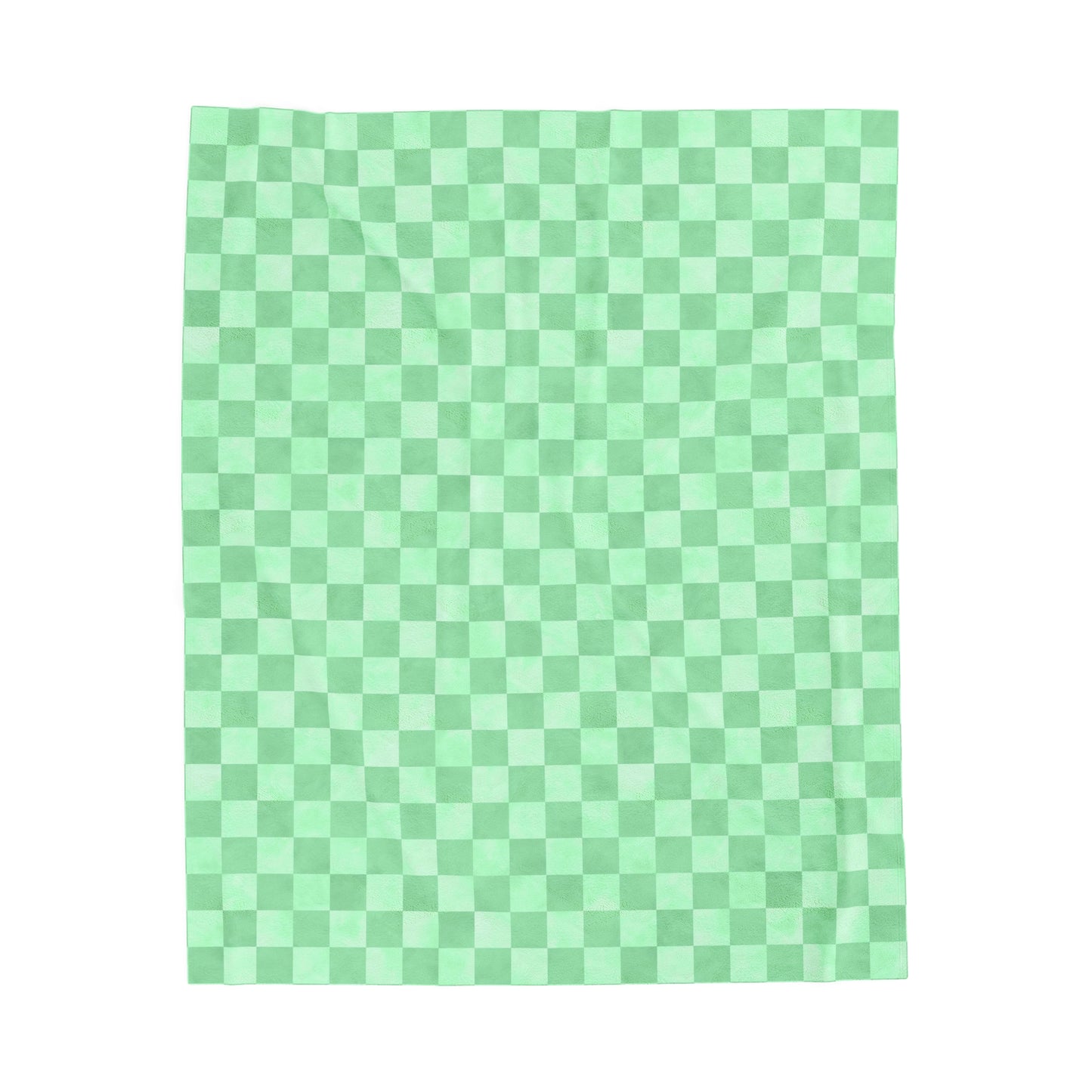Pastel Checkers Velveteen Plush Blanket | Soft, Trendy, Luxurious and Comforting | Available in Multiple Sizes