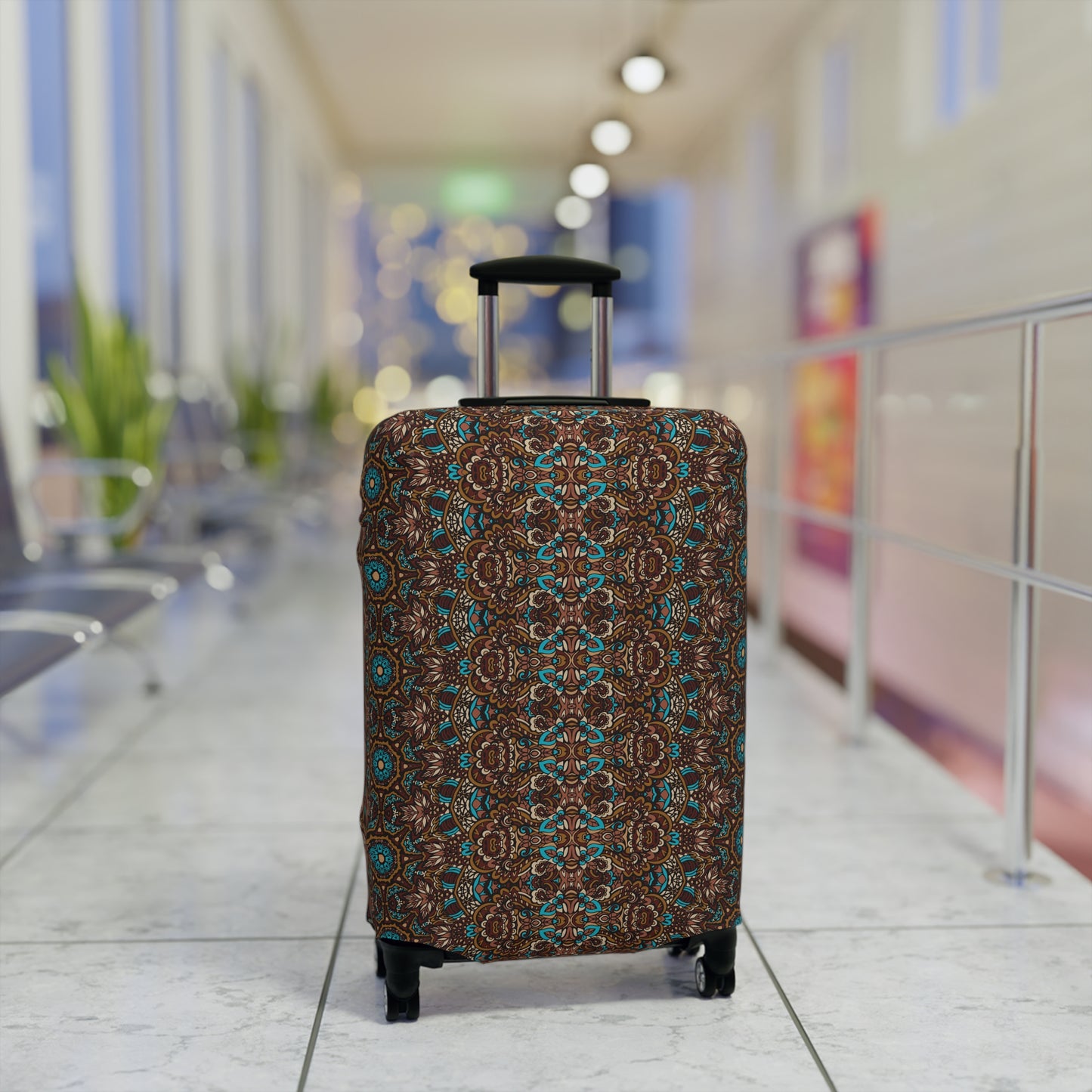 Mandala Luggage Cover - Stylish Mandala Suitcase Protector
