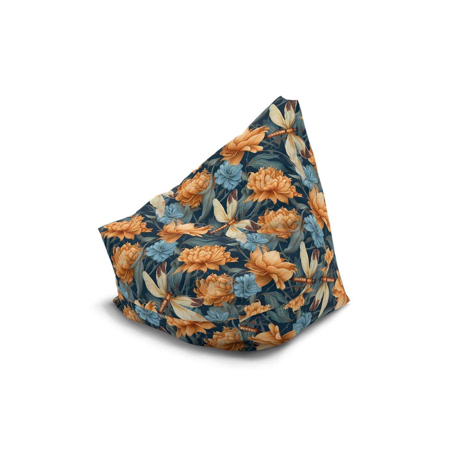 Dragonfly Bean Bag Chair Cover - Whimsical Design Durable Polyester Slipcover