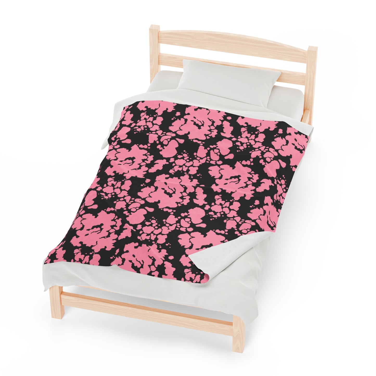 Cowhide Velveteen Plush Blanket | Soft, Rustic, Luxurious and Comforting | Available in Multiple Sizes