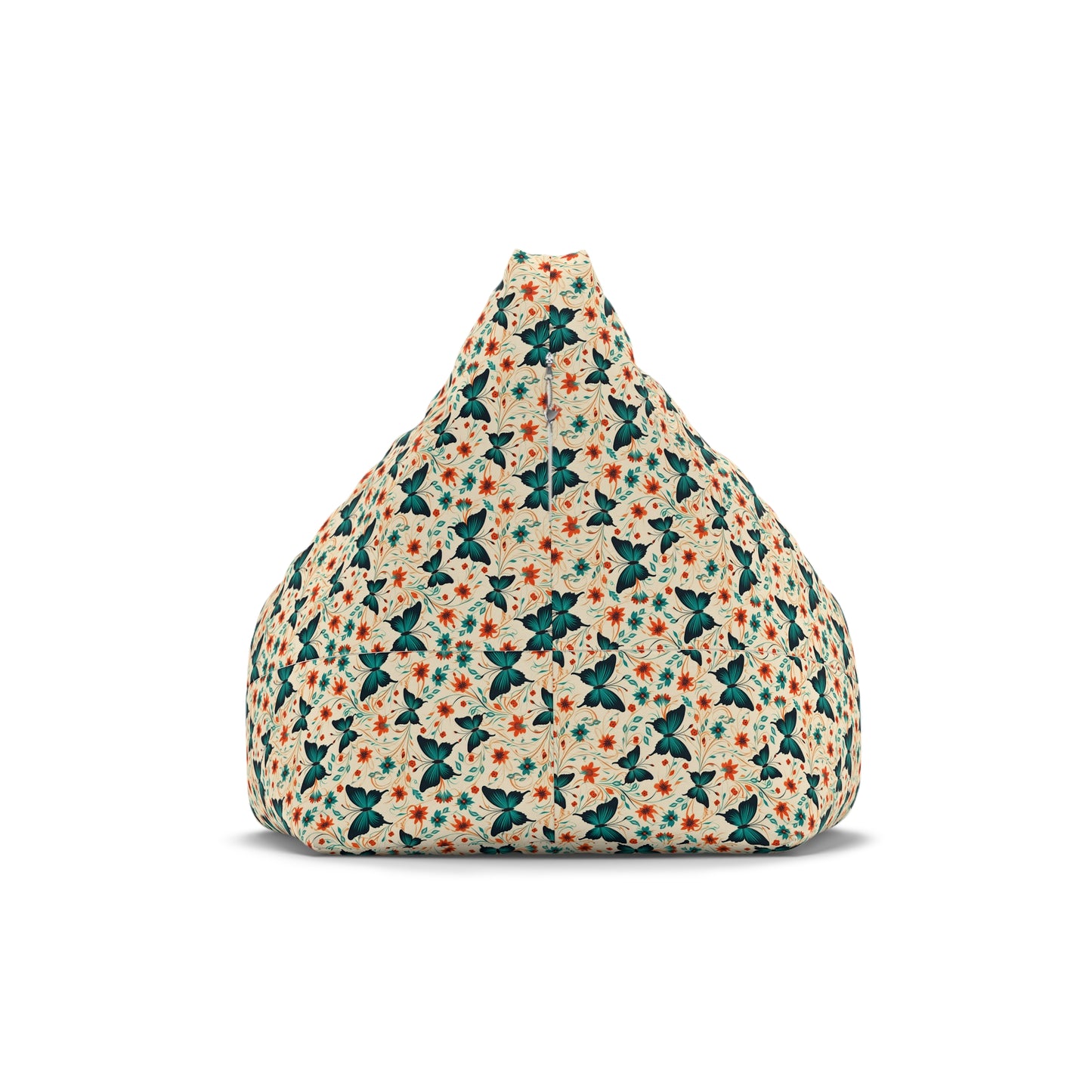 Butterfly Bean Bag Chair Cover - Durable Polyester, Locking Zipper, 2 Sizes