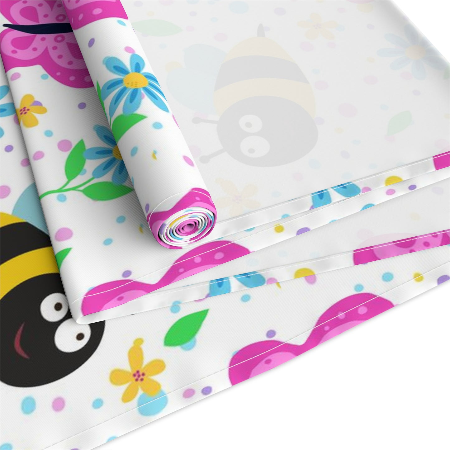 Honey Bee Print Table Runner - Buzzing with Charm - Perfect for Nature Lovers Homes