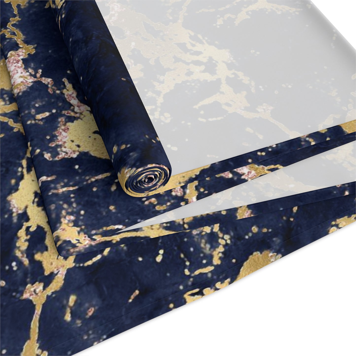 Marble Print Table Runner - Luxurious Elegance, Cotton Twill or Polyester - Perfect for Modern Home Decor