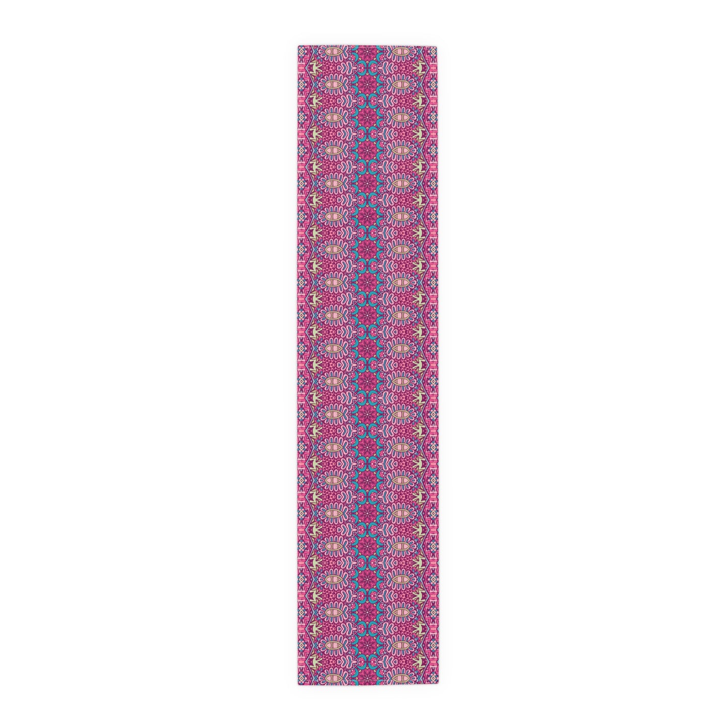 Mandala Print Table Runner - Intricate Patterns, Cotton Twill or Polyester - Ideal for Decorative Home Accents