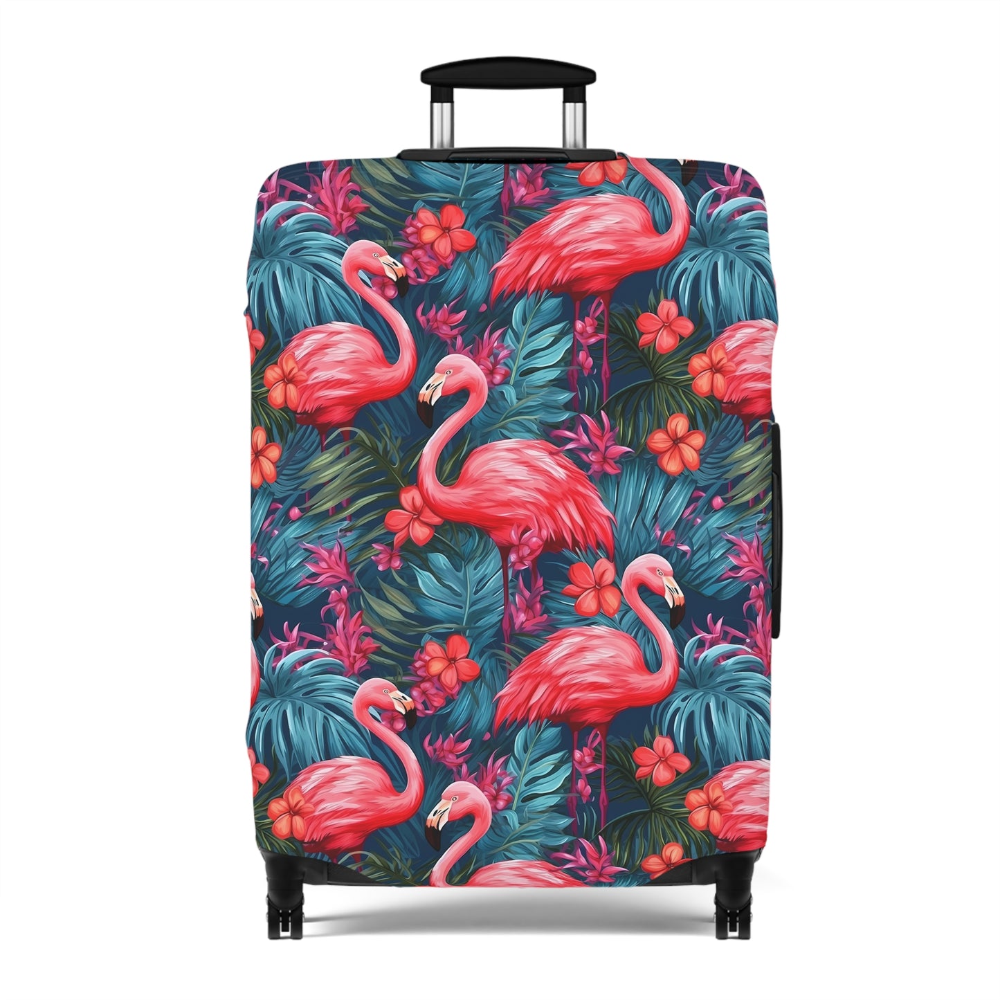 Flamingo Luggage Cover - Tropical Suitcase Protector
