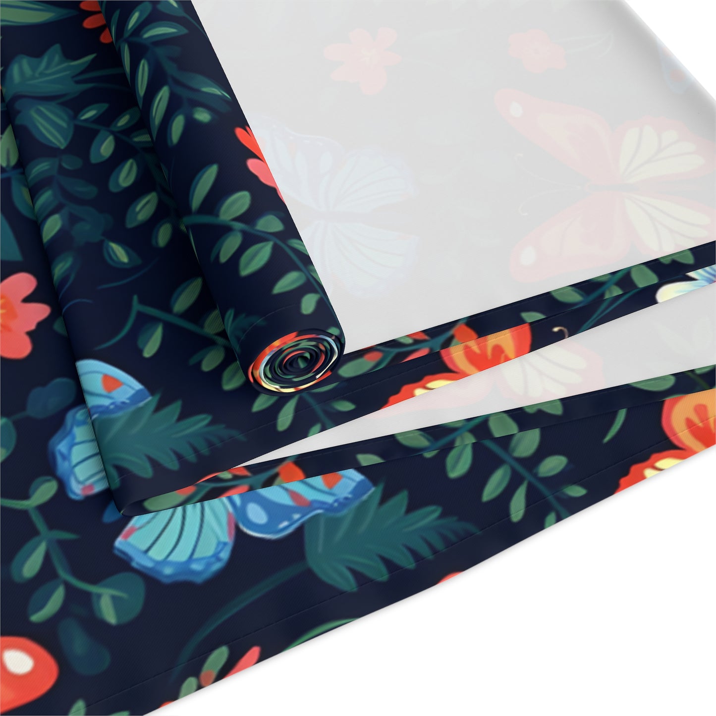 Butterfly Table Runner - Vibrant Patterns, Cotton Twill or Polyester - Perfect for Home Decor & Unique Gifts